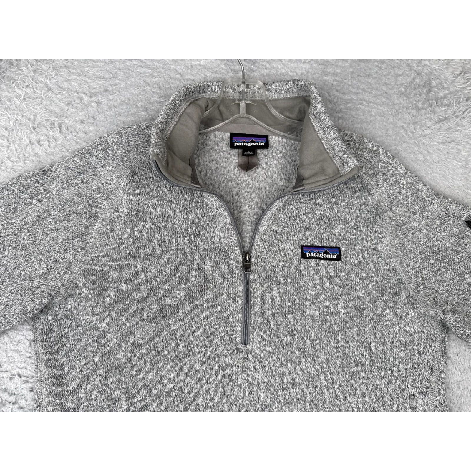 Patagonia Patagonia Better Sweater 1/4 Zip Sweater Womens Large Gray Fleece Pullover STAIN Size L / US 10 / IT 46 - 4 Thumbnail
