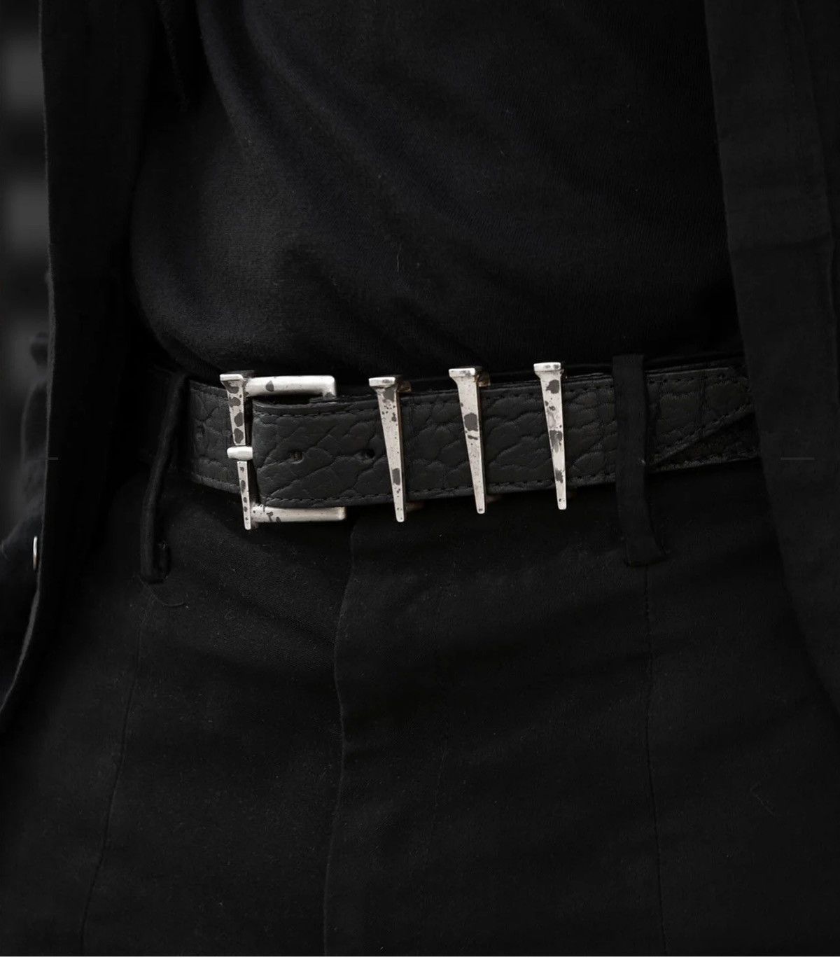 Marcel Everette 925 SILVER BOX NAIL BELT Size 32 - 10 Thumbnail