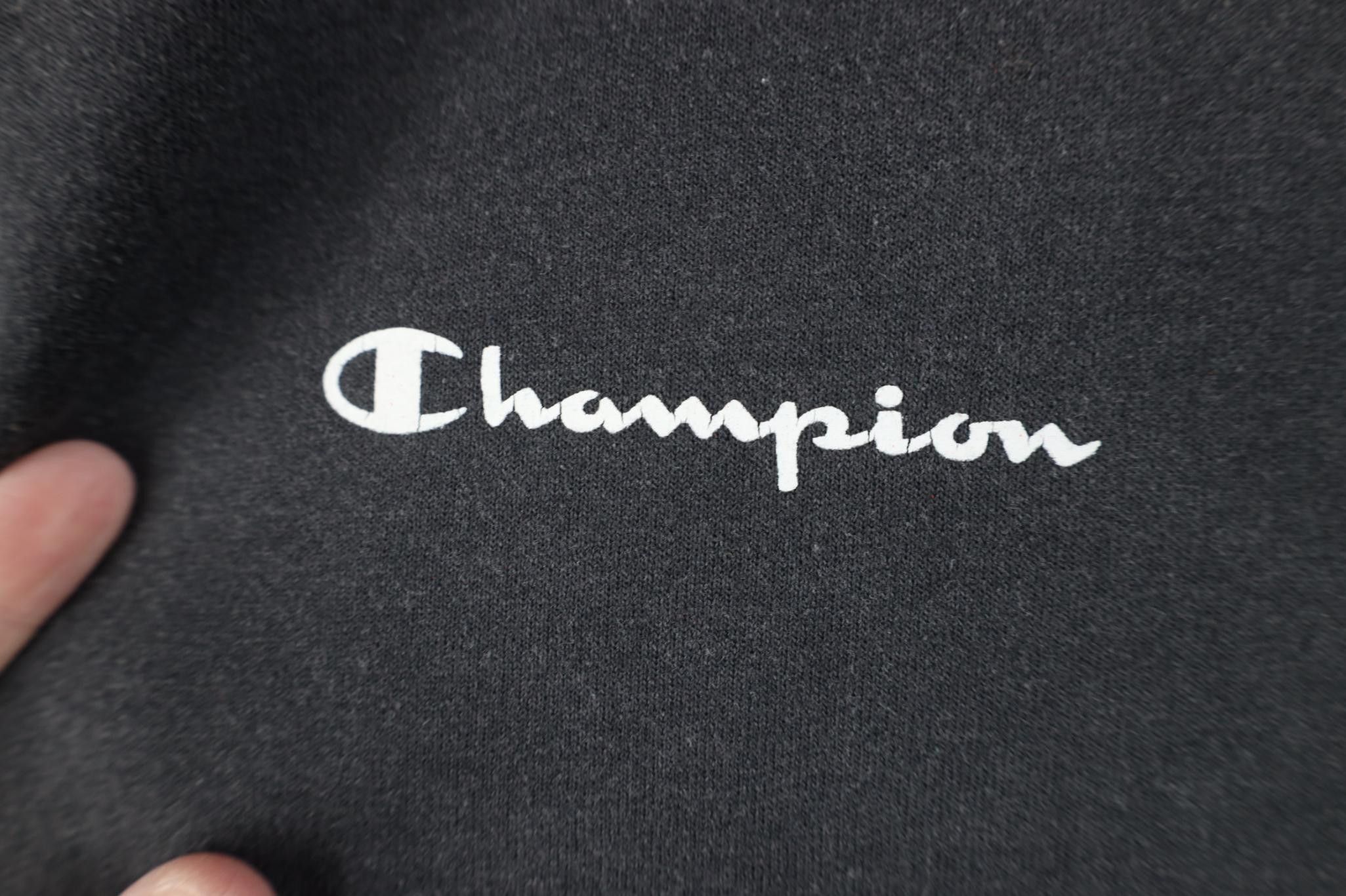 Champion Vintage 90s Champion Spell Out Crewneck Sweatshirt Black Size US XXL / EU 58 / 5 - 4 Thumbnail