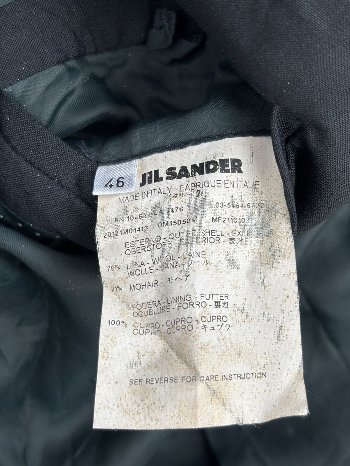 Jil Sander SS2012 Raf Simons era Runway Blazer Size 46S - 7 Thumbnail