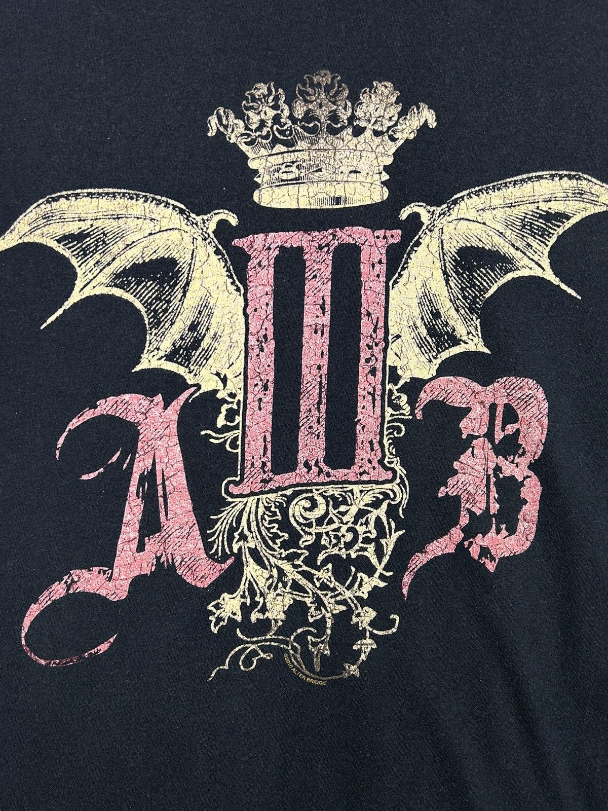 Band Tees Vintage Alter Bridge 2010 Licensed Faded T-Shirt Size US L / EU 52-54 / 3 - 5 Thumbnail
