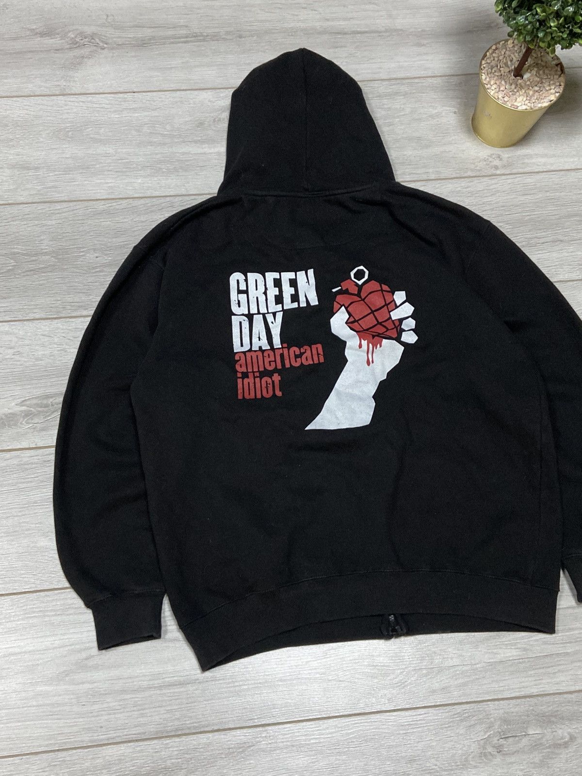 Band Tees Vintage Green Day zip Hoodie American Idiot Size US L / EU 52-54 / 3 - 9 Thumbnail
