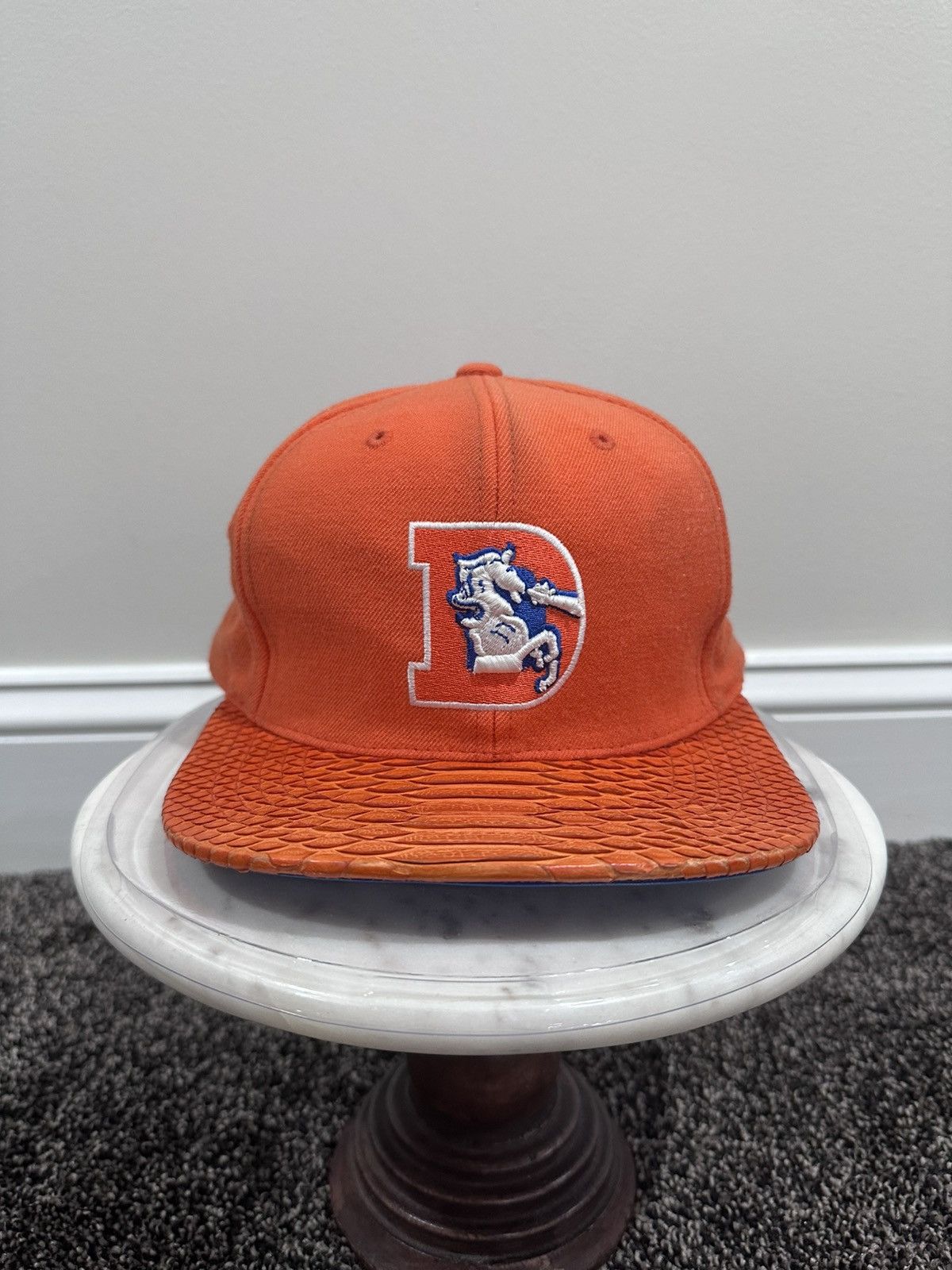 Just Don × Mitchell & Ness Just Don x Mitchell & Ness Denver Broncos Orange Python Hat Size ONE SIZE - 1 Thumbnail