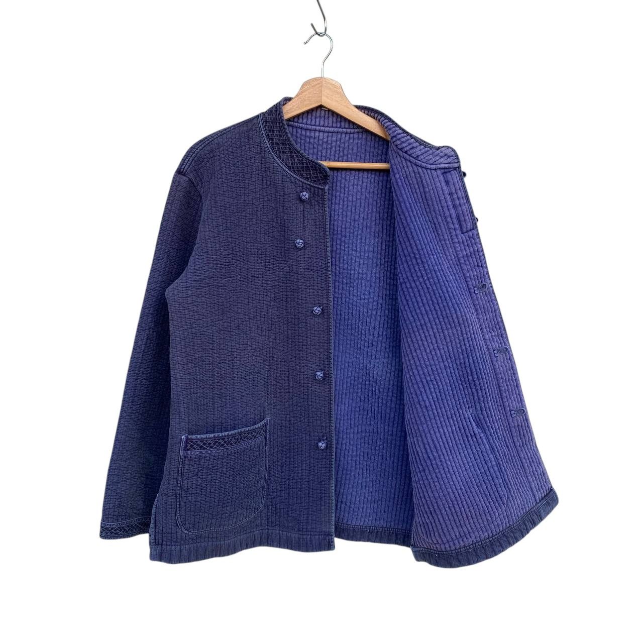 Japanese Brand 90s Vintage Japanese Indigo Blue Quilted KungFu Chore Jacket Size US L / EU 52-54 / 3 - 8 Thumbnail
