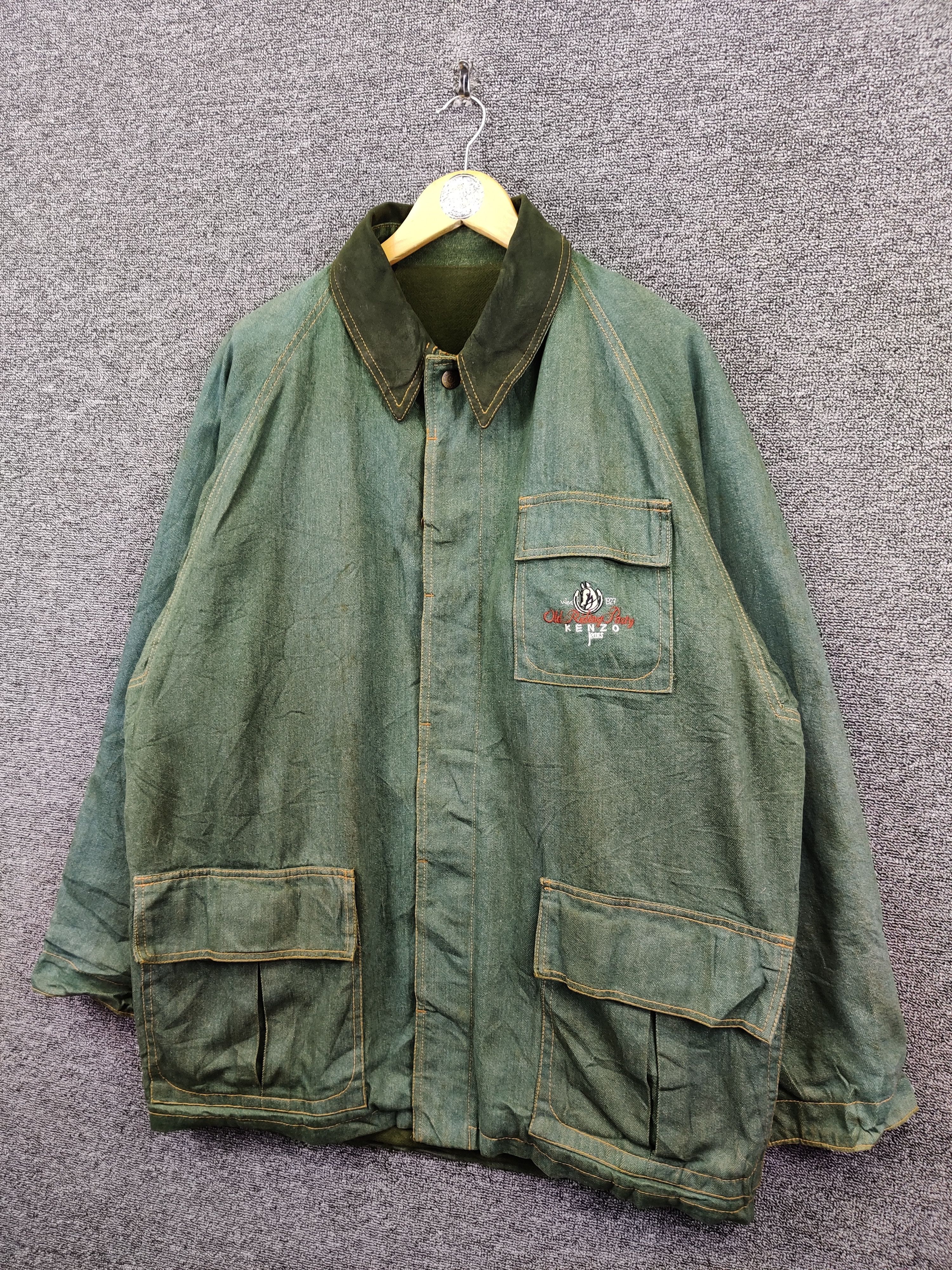 Kenzo Vintage Kenzo Jeans Chore Denim Oversize Jacket Size US XL / EU 56 / 4 - 2 Thumbnail