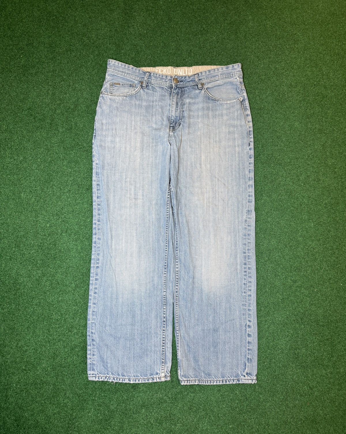Ecko Unltd. × Vintage Vtg Y2K Ecko Unltd Baggy Loose Relaxed Fit Hip Hop Jeans Size US 38 / EU 54 - 4 Thumbnail