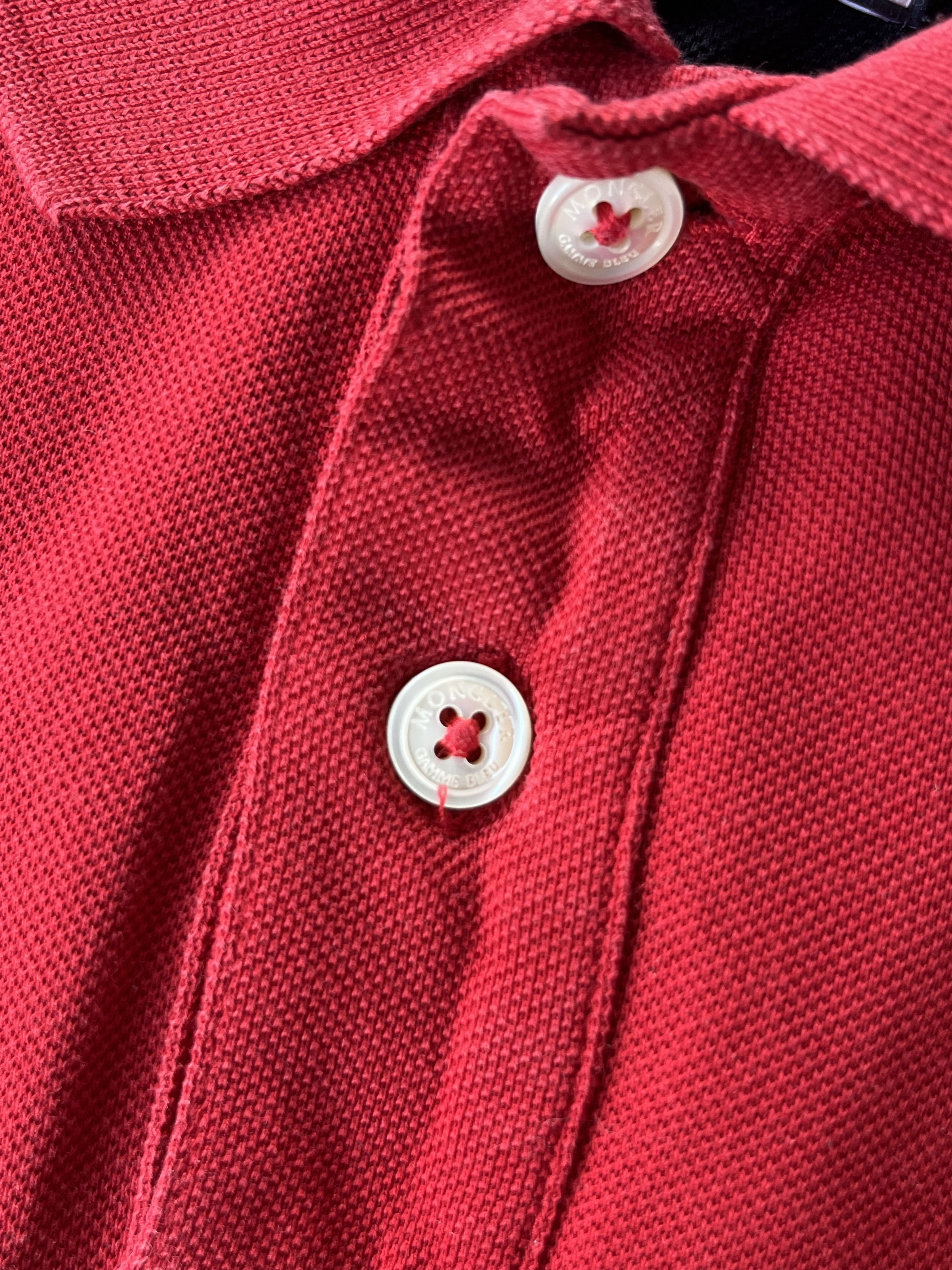 Moncler MONCLER GAMME BLEU Vintage Polo MADE IN ITALY Red/Blue Size US L / EU 52-54 / 3 - 7 Thumbnail
