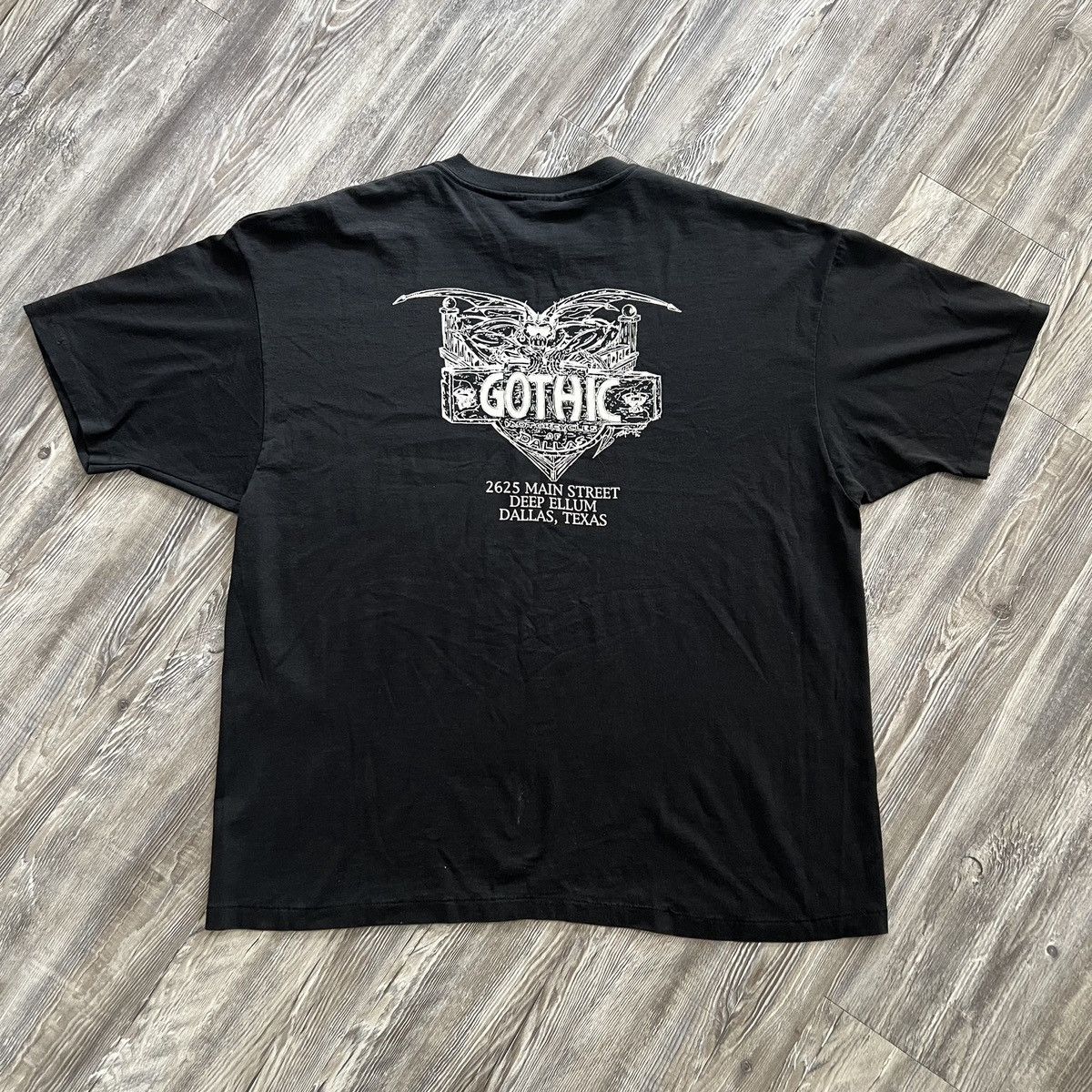 Hanes Vintage Gothic Motorcycles Dallas Deep Ellum SS Tee XXL USA Size US XXL / EU 58 / 5 - 1 Thumbnail