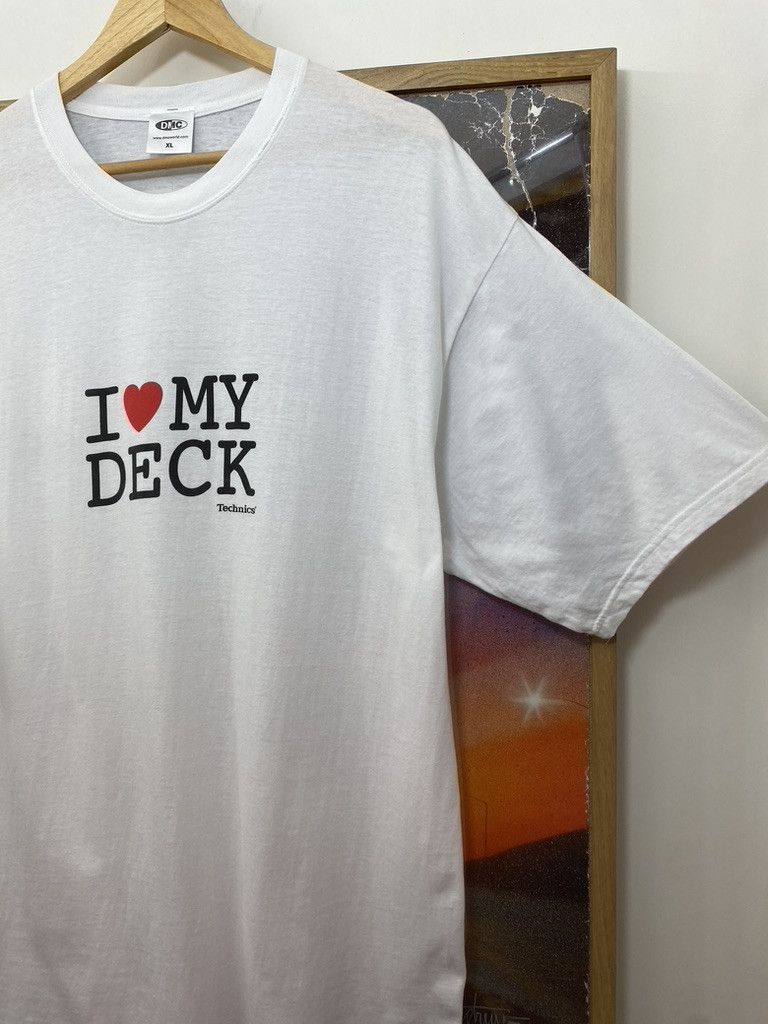 Vintage 00s Vintage DMCWorld I Love My Technics Deck Promo T Shirt Size US XL / EU 56 / 4 - 6 Thumbnail