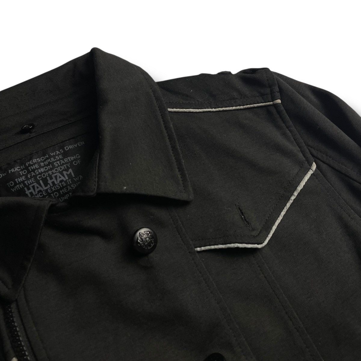 14th Addiction 🇯🇵 HALHAM FULL ZIP BUTTON UP PUNK GOTHIC JACKET Size US L / EU 52-54 / 3 - 6 Thumbnail