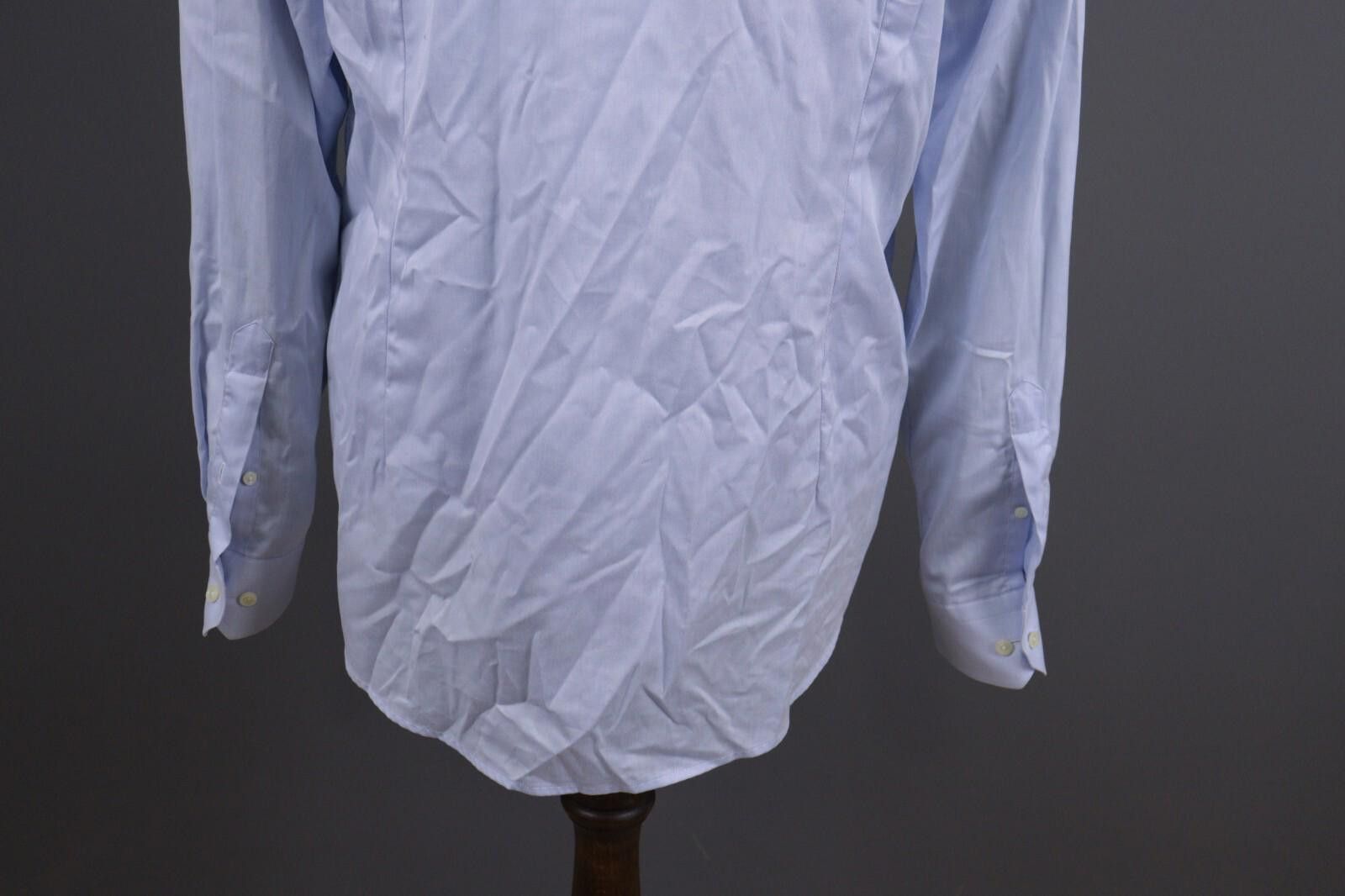 Eton Eton Slim Fit Blue Button Down Shirt Size 44 / 17 1/2 Size US M / EU 48-50 / 2 - 12 Thumbnail