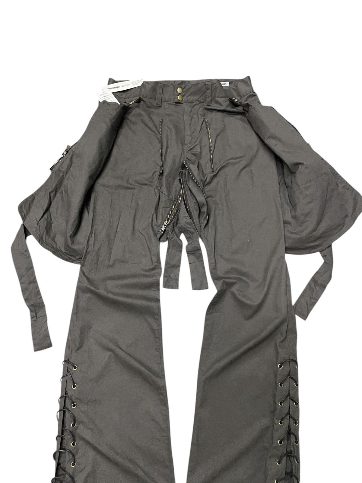 If Six Was Nine × Tornado Mart × semanticdesign NWT Semantic Design Laces Up Detachable Flare Pants Size US 32 / EU 48 - 9 Thumbnail