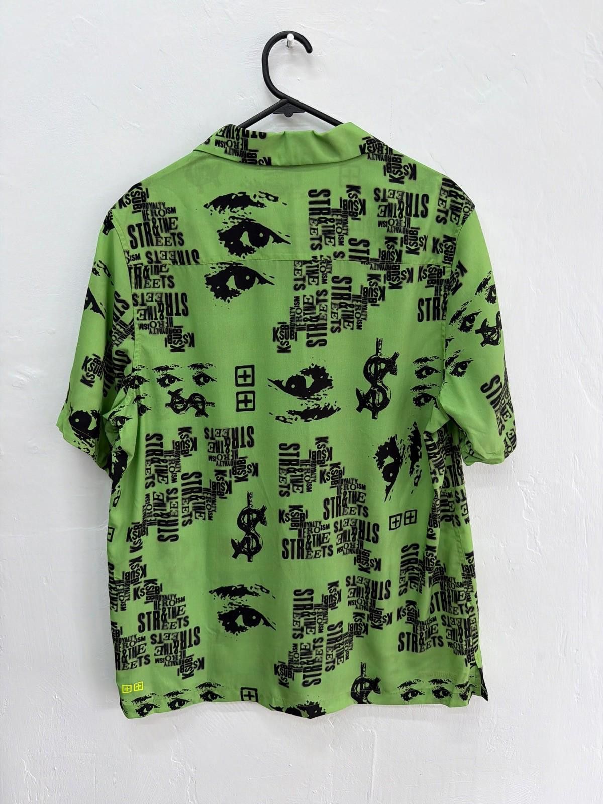 Ksubi new ksubi medium m short sleeve resort shirt green brat Size US M / EU 48-50 / 2 - 4 Thumbnail