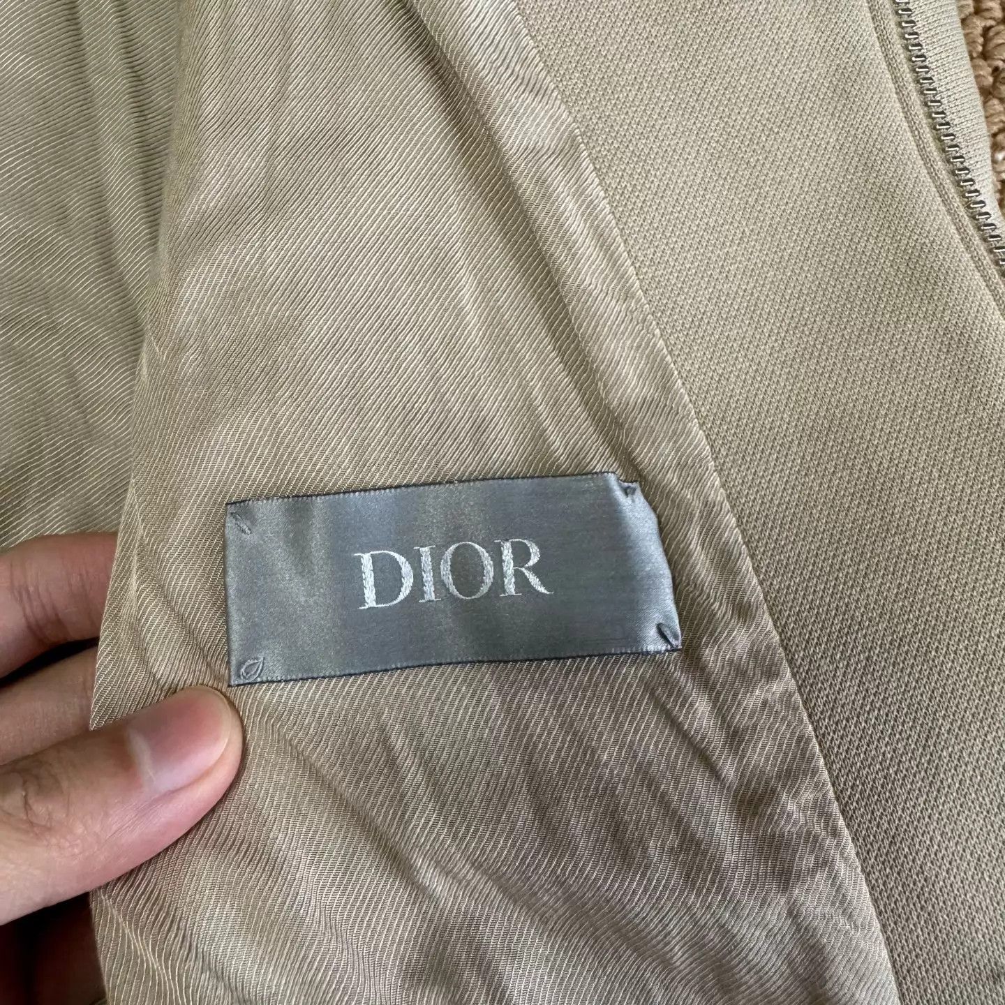 Dior DIOR SS25 Men's Cotton Oblique Khaki Jacket 3XL 98 New Size US XXL / EU 58 / 5 - 5 Thumbnail