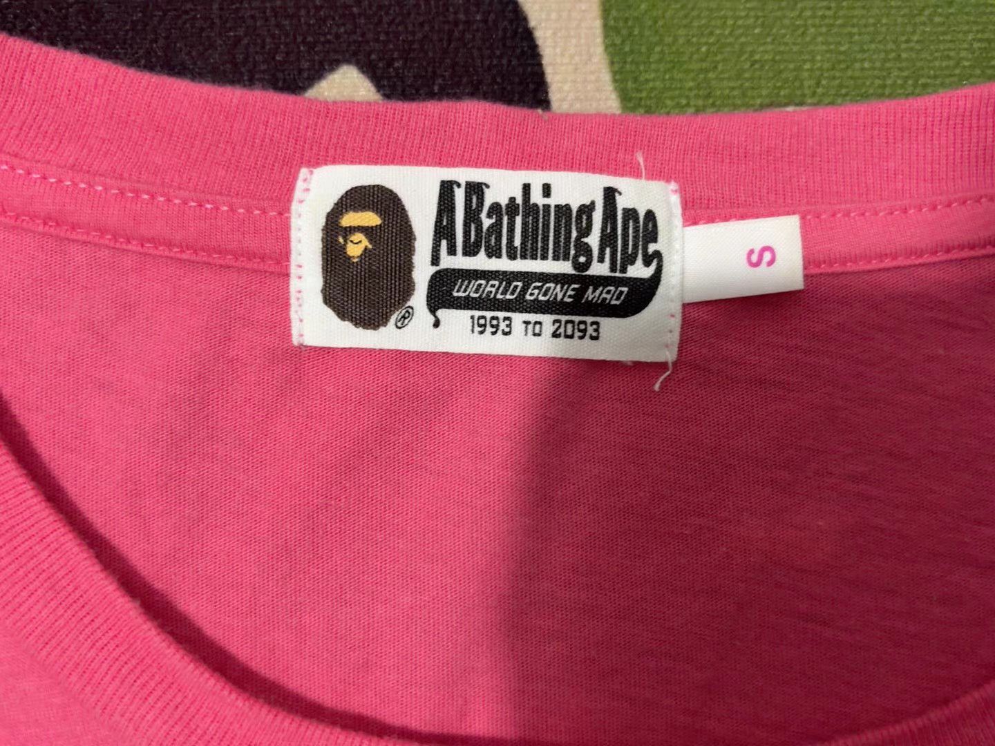 Bape Bape Pink Ape Head T-Shirt Size US S / EU 44-46 / 1 - 3 Thumbnail