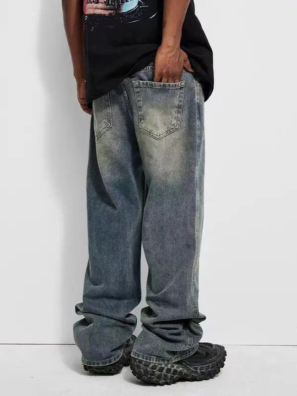 Japanese Brand Masaki x Mari High Street Washed Loose Vintage Casual Jeans Size US 32 / EU 48 - 4 Thumbnail