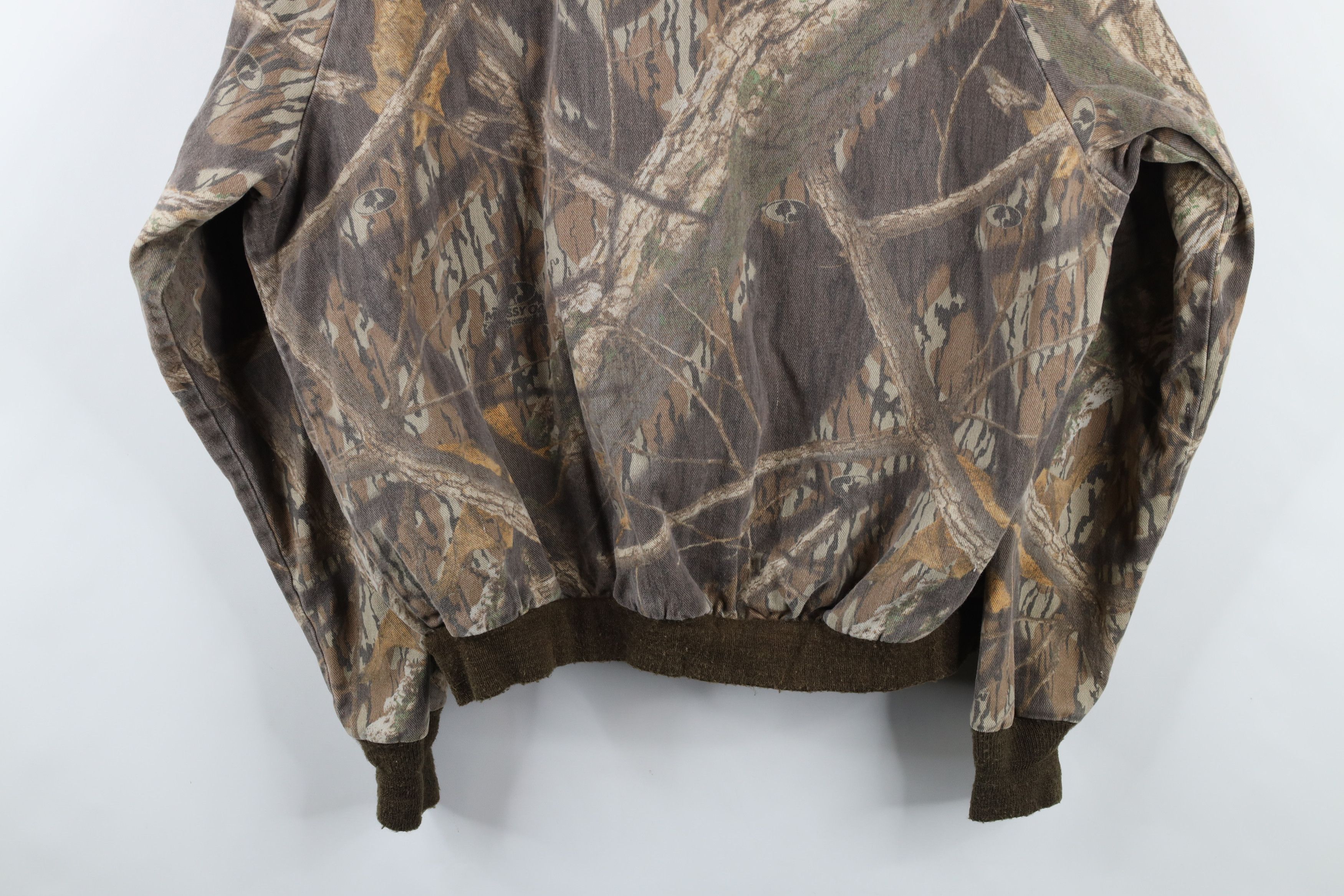 Mossy Oaks × Vintage Vintage 90s Mossy Oak Camouflage Twill Bomber Jacket USA Size US XL / EU 56 / 4 - 12 Thumbnail