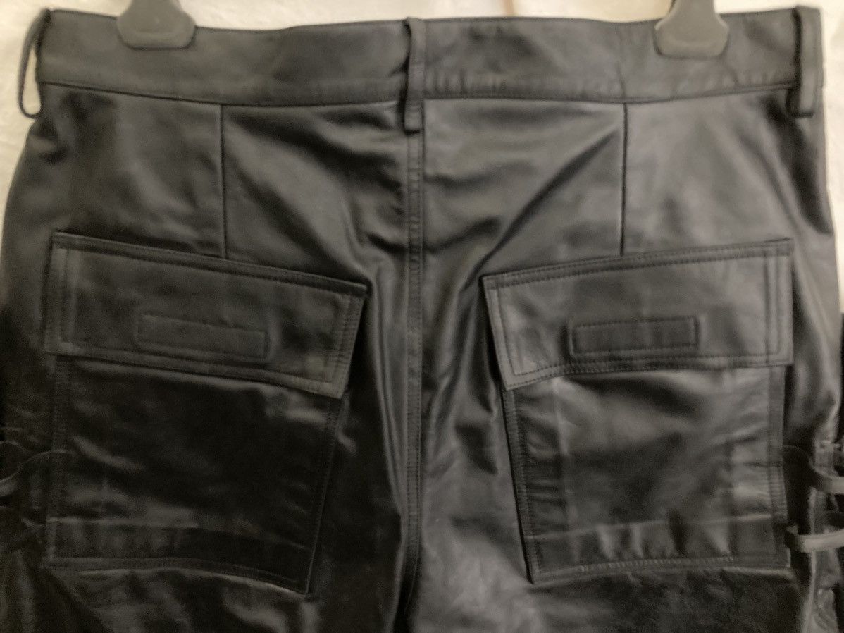 Rick Owens NEVER WORN / Rick Owens Leather Stefan Cargo Shorts in Black Size US 32 / EU 48 - 17 Thumbnail