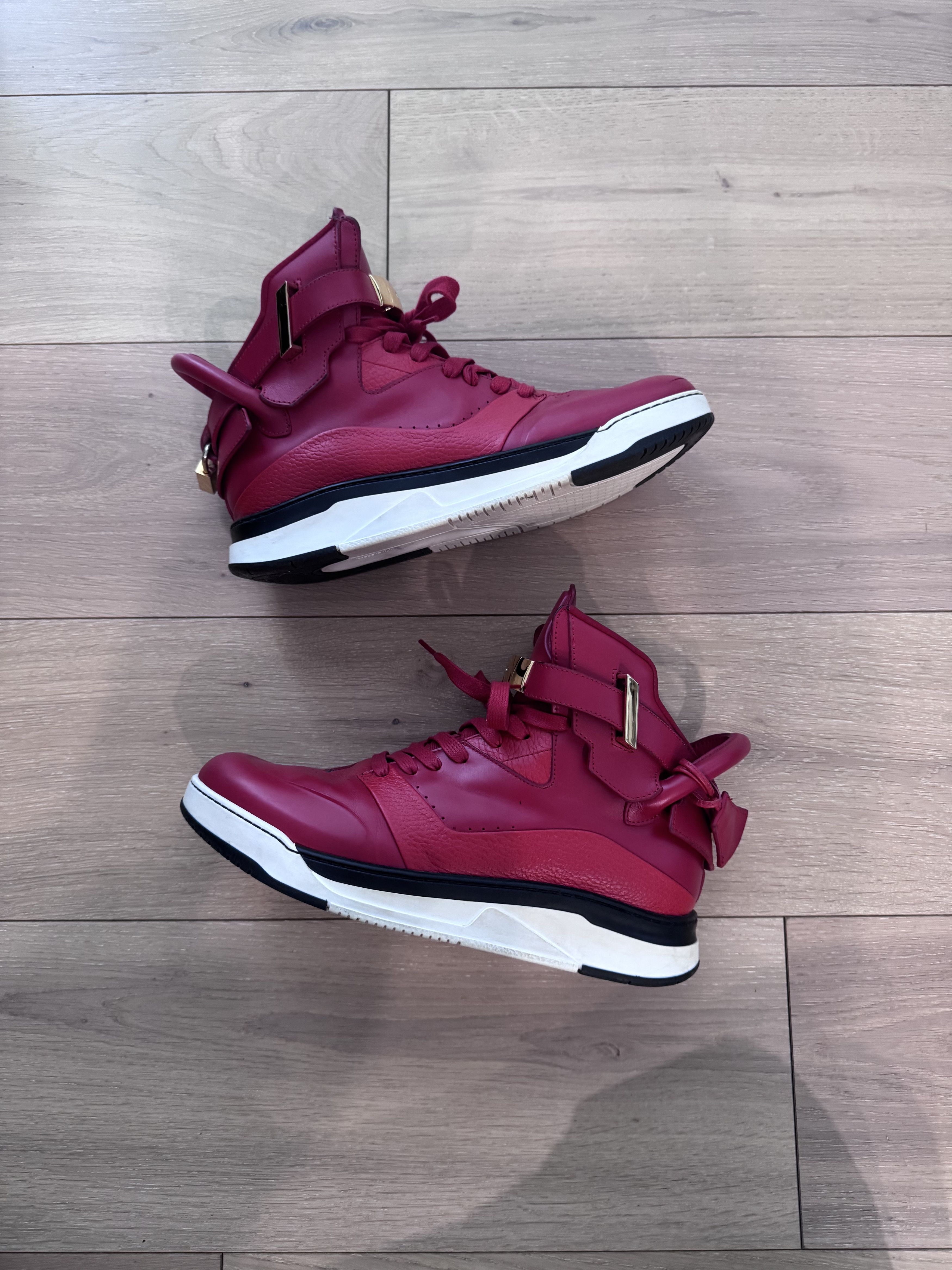 Buscemi Buscemi B Court Red High Top Red Sneaker US 10 Size US 10 / EU 43 - 1 Thumbnail