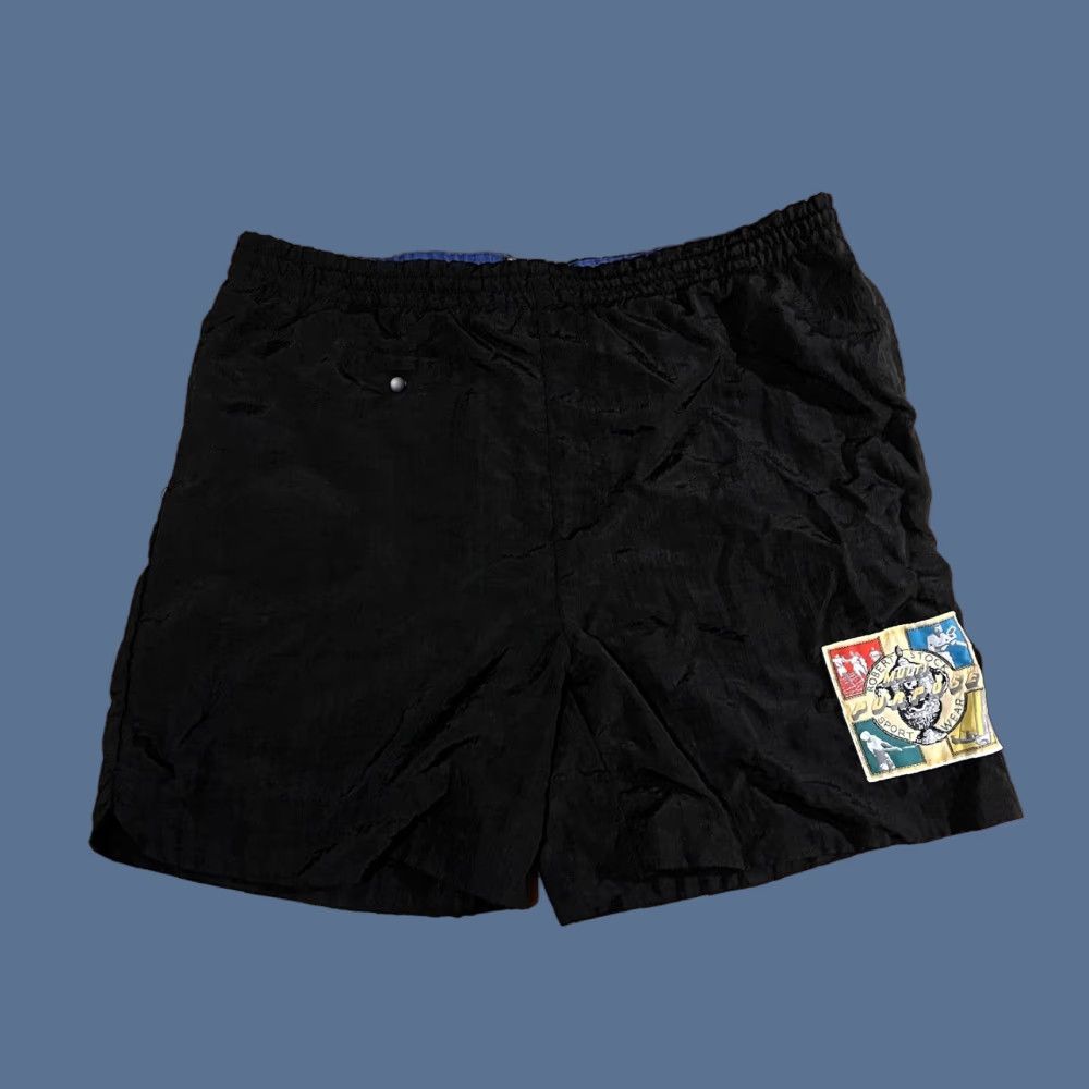 Vintage VINTAGE Robert Stock Multipurpose Shorts Men’s M Black 90s Athletic Sports Activewear Casual Pockets Drawstring Elastic Waist 36 in Waist Size US 31 - 1 Thumbnail