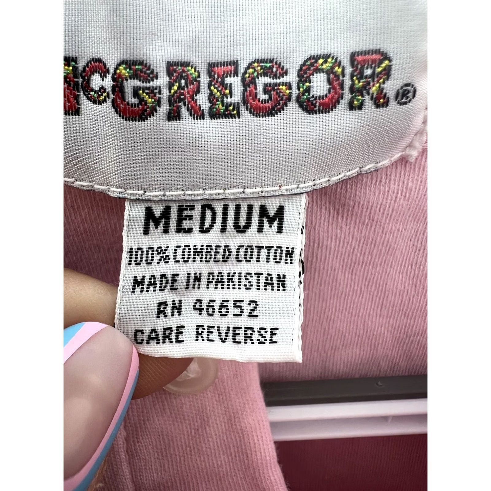McGregor Womens McGregor Pink Shirt Size Medium Short Sleeve Polo Size M / US 6-8 / IT 42-44 - 3 Thumbnail