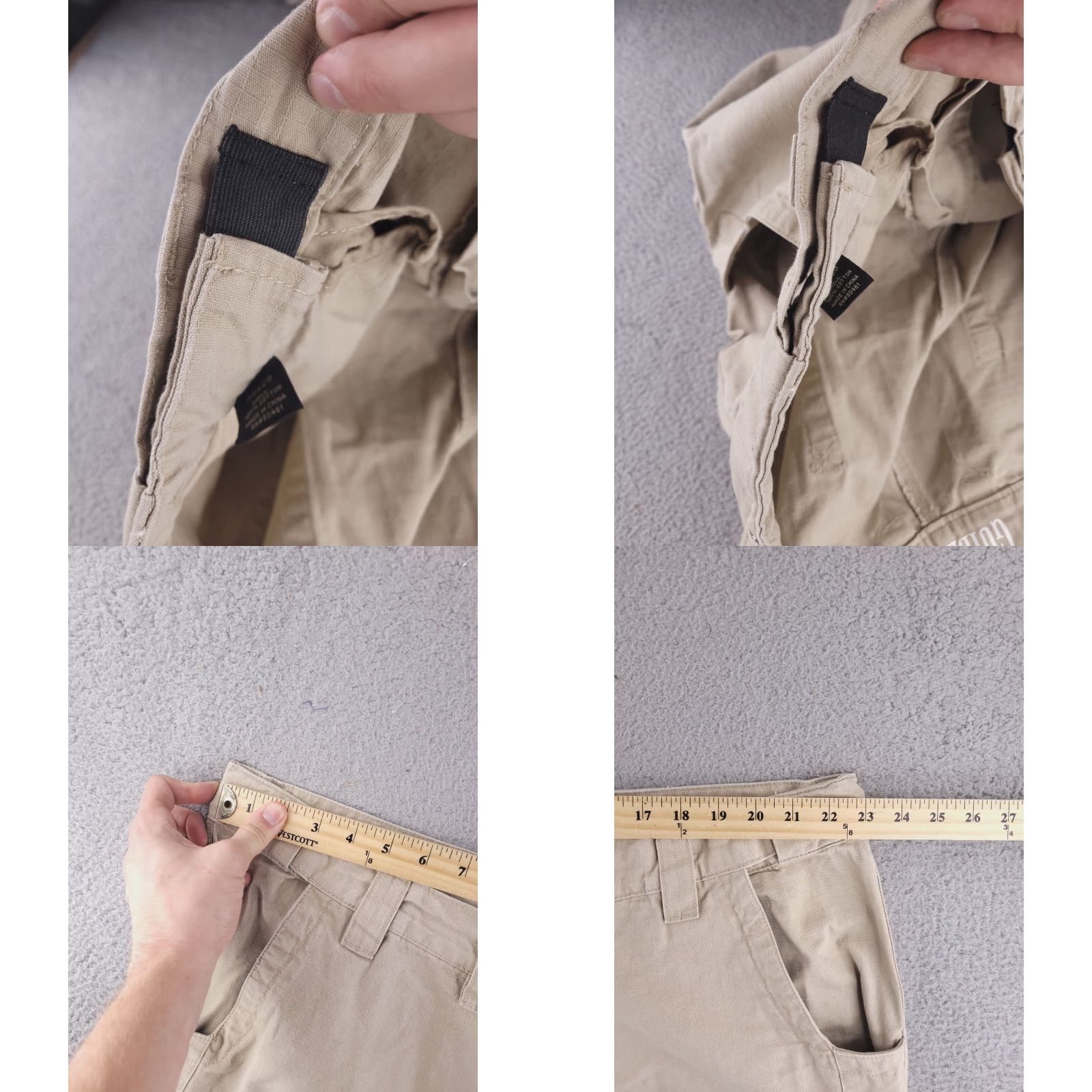 Vintage Guide Gear Pants Mens Cargo Stretch Waist 46 Regular Brown Inseam 28in Straight 43x28 Size US 30 / EU 46 - 8 Thumbnail
