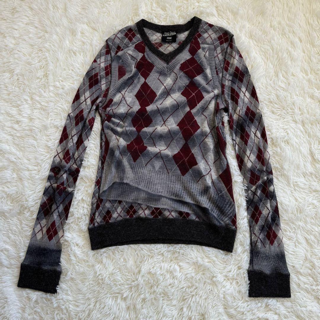 トップス jean paul gaultier homme powernet Jean Paul Gaultier Homme Power Net Knit Sweater L