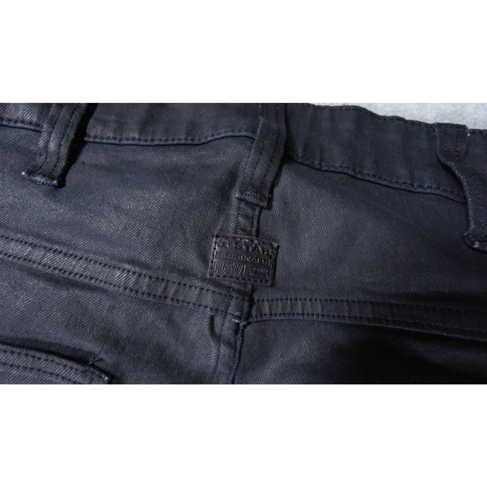 G-Star G-Star Jeans Mens 32x30 Blue Denim 3D Zip Knee Super Slim Moto Stretch Jeans Skinny Regular 5-Pocket Design Mens Blue Denim Pants Size US 32 / EU 48 - 7 Thumbnail