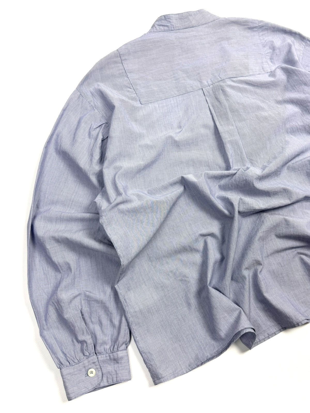 A.P.C. A.P.C. Light Blue Striped Cotton Button Up Shirt Blouse Size M / US 6-8 / IT 42-44 - 11 Thumbnail