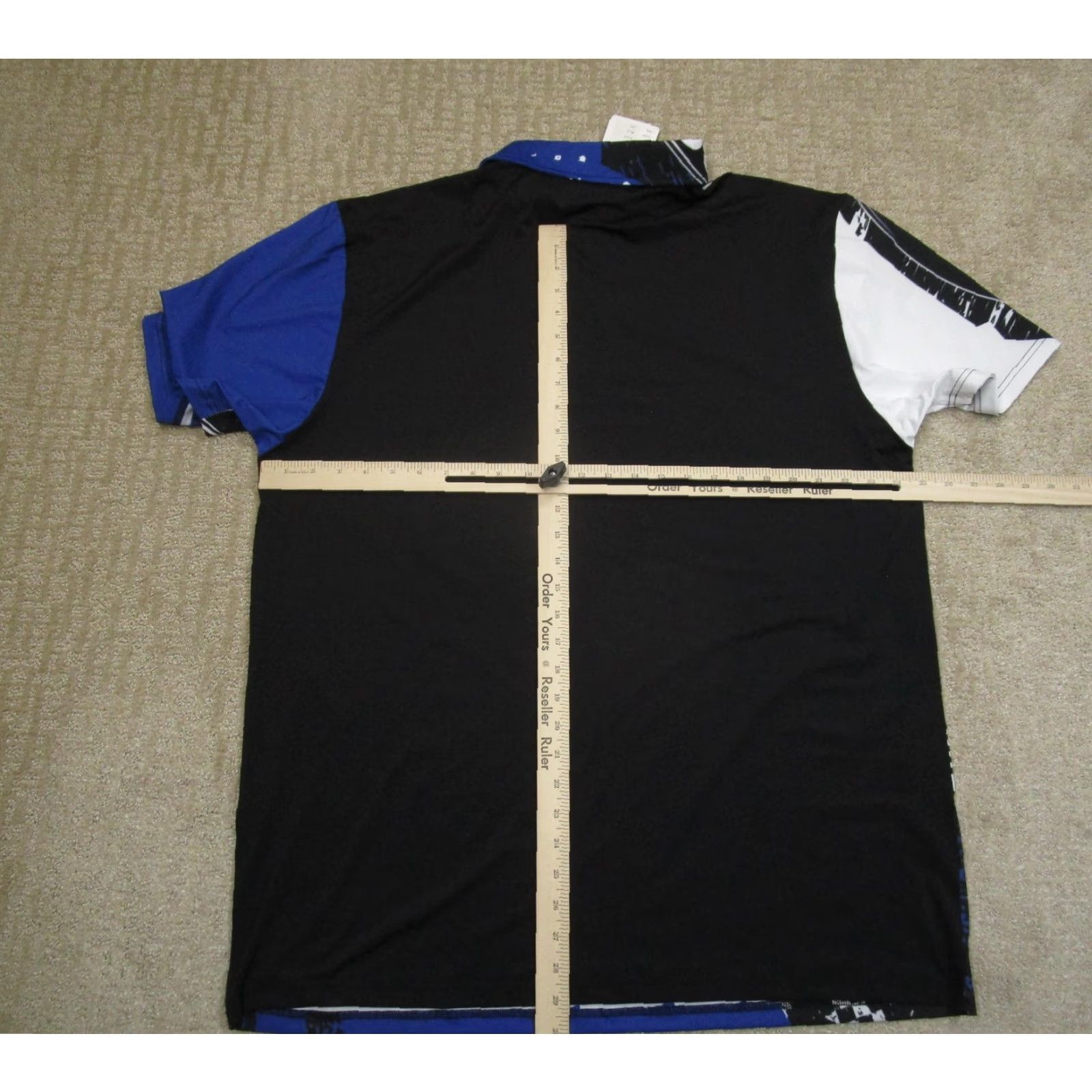 Vintage Tattoo Golf Polo Shirt Mens 2XL Blue Blade Skull Graphic Performance Golf Print Shirt Size US XXL / EU 58 / 5 - 4 Thumbnail
