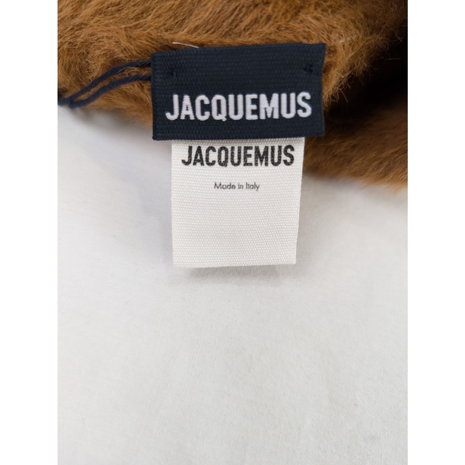 Jacquemus o1rshd1 Size: OS / LE Bonnet Neve Beanie Cap / Hat in Brown Size ONE SIZE - 8 Thumbnail