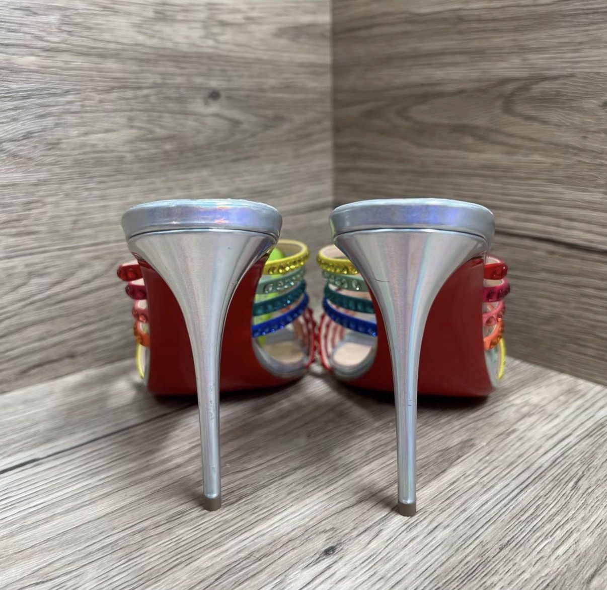 Christian Louboutin Christian Louboutin Colored Diamond High Heels J41 Size US 6.5 / IT 36.5 - 4 Thumbnail
