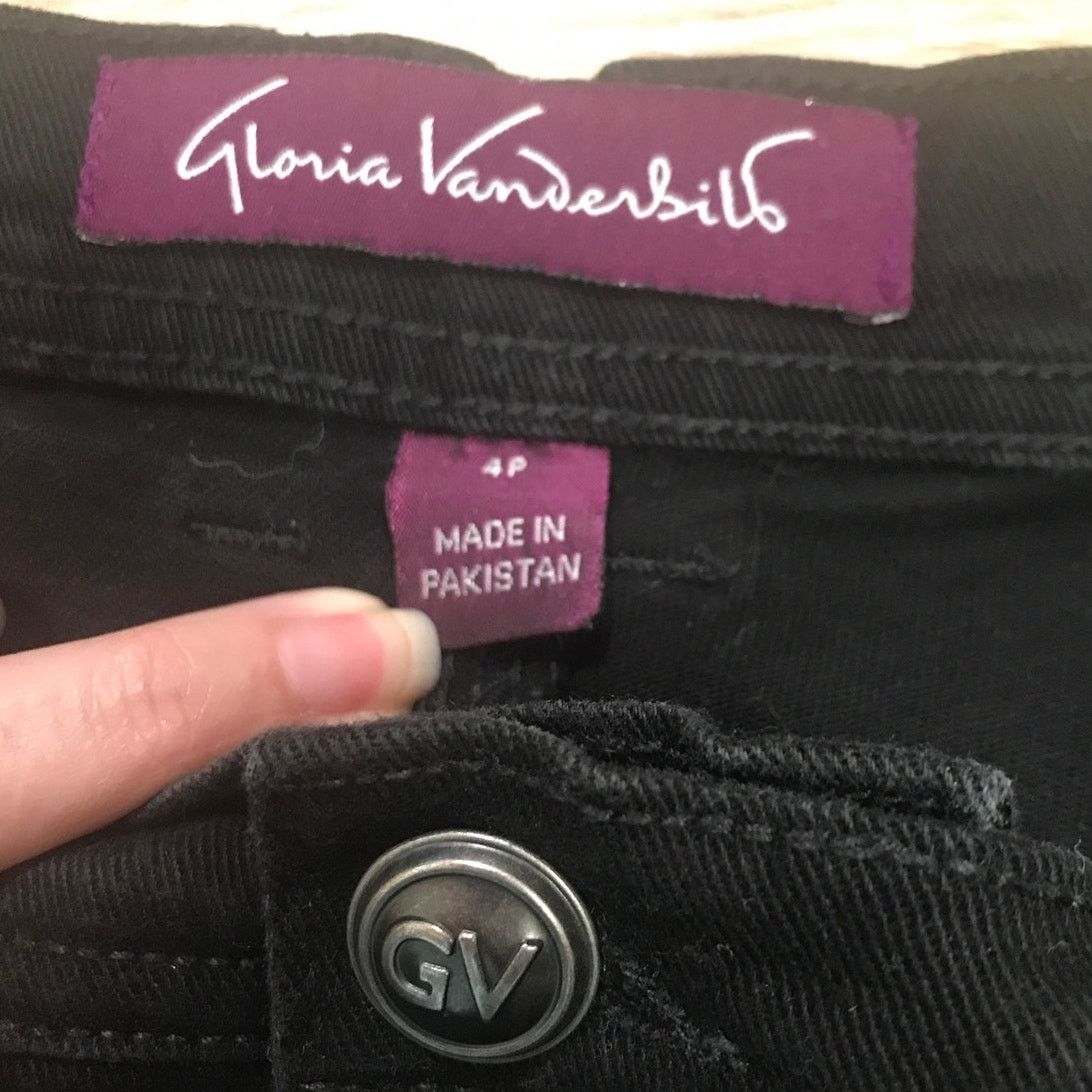 Gloria Vanderbilt Gloria Vanderbilt Amanda Black Denim Jean 4P Size 28" / US 6 / IT 42 - 3 Thumbnail