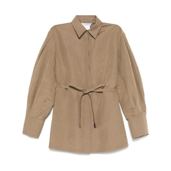 Max Mara MAX MARA Women Shirts AFFARI 644 004 BROWN Size XS / US 0-2 / IT 36-38 - 1 Thumbnail