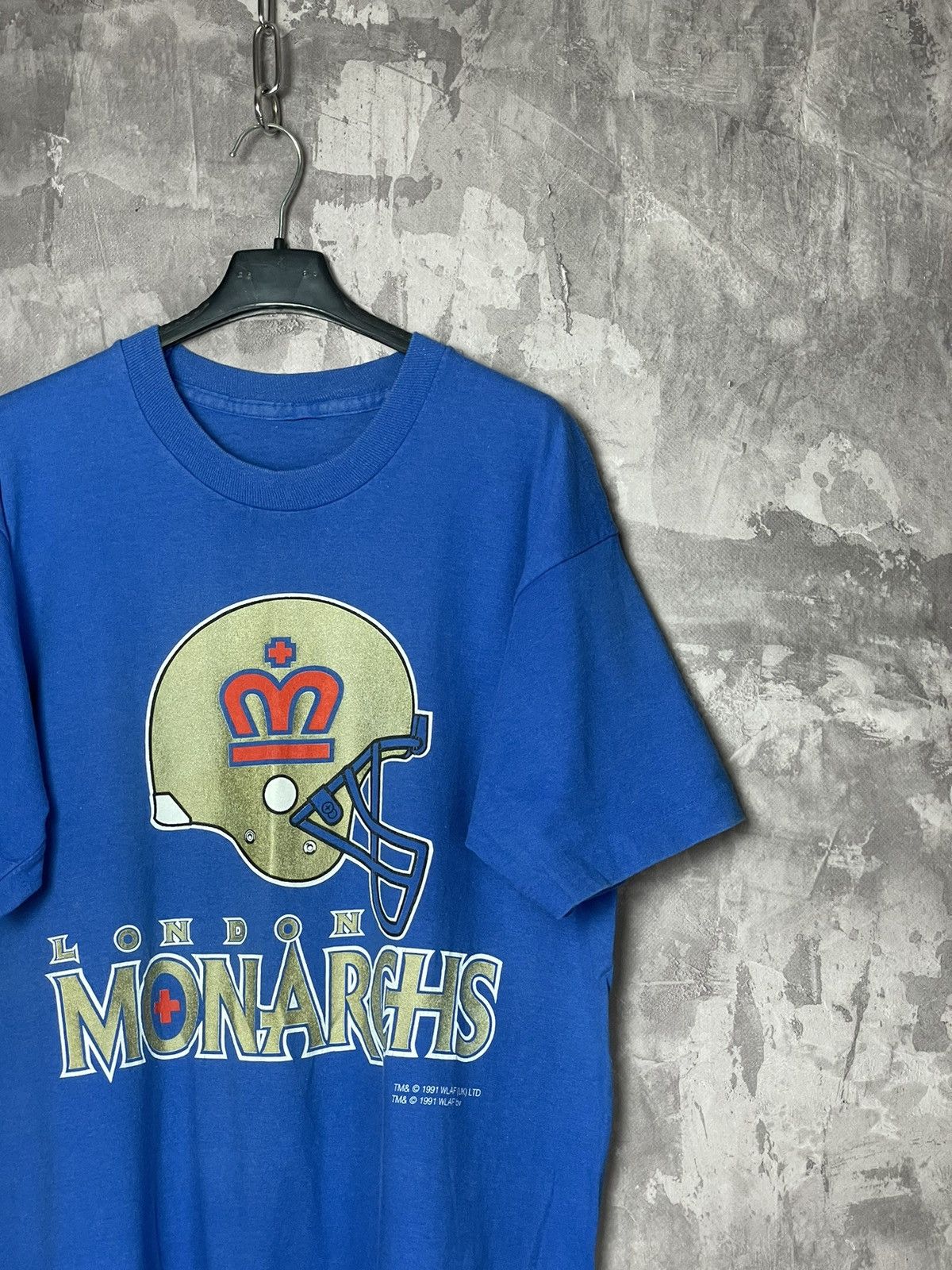 Vintage Vintage 90s London Monarchs Tshirt 1999 NFL Crewneck Size US XL / EU 56 / 4 - 3 Thumbnail