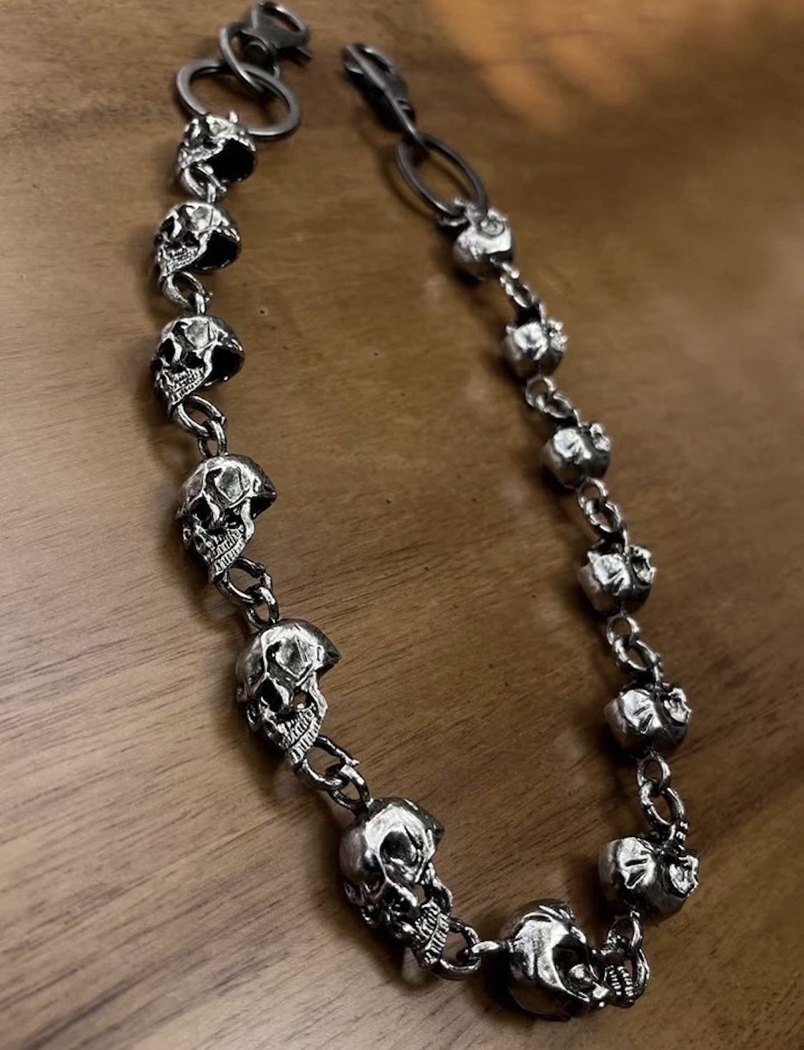 Jewelry Retro Goth Skull Wallet Pocket Chain Size ONE SIZE - 6 Thumbnail