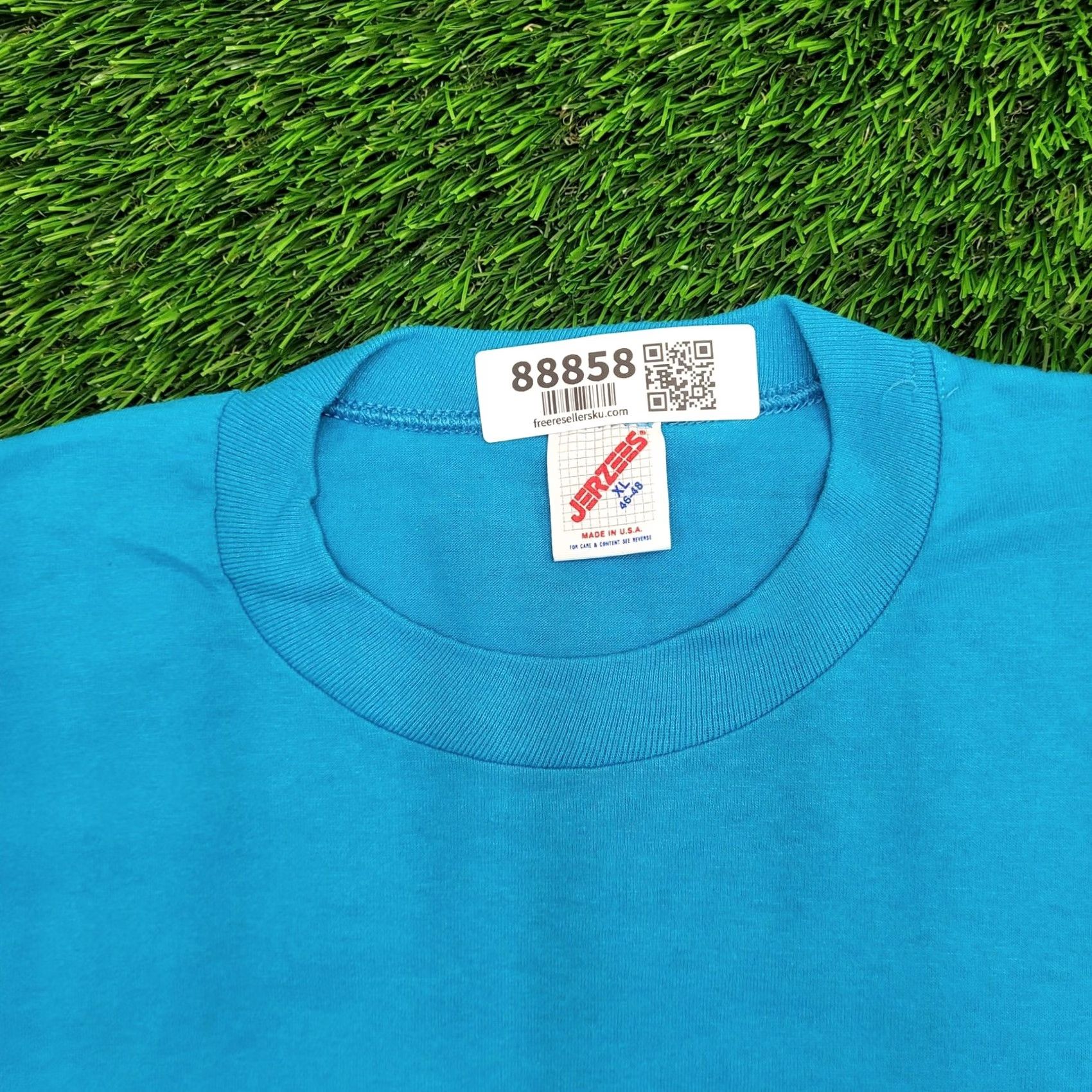 Jerzees VINTAGE Finger Lakes New York T-Shirt XL Jerzees 90s USA Made Crew Neck Short Sleeve Men's blue Size US XL / EU 56 / 4 - 2 Thumbnail