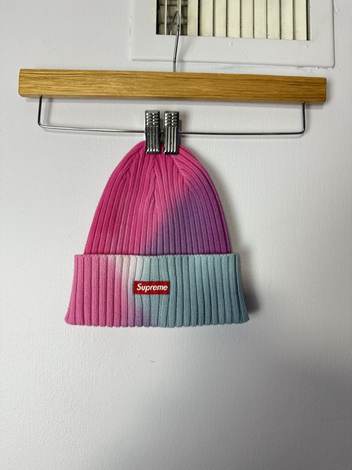 Supreme Supreme Beanie Tye Dye Over Dyed Pink Purple White Blue Size ONE SIZE - 1 Thumbnail