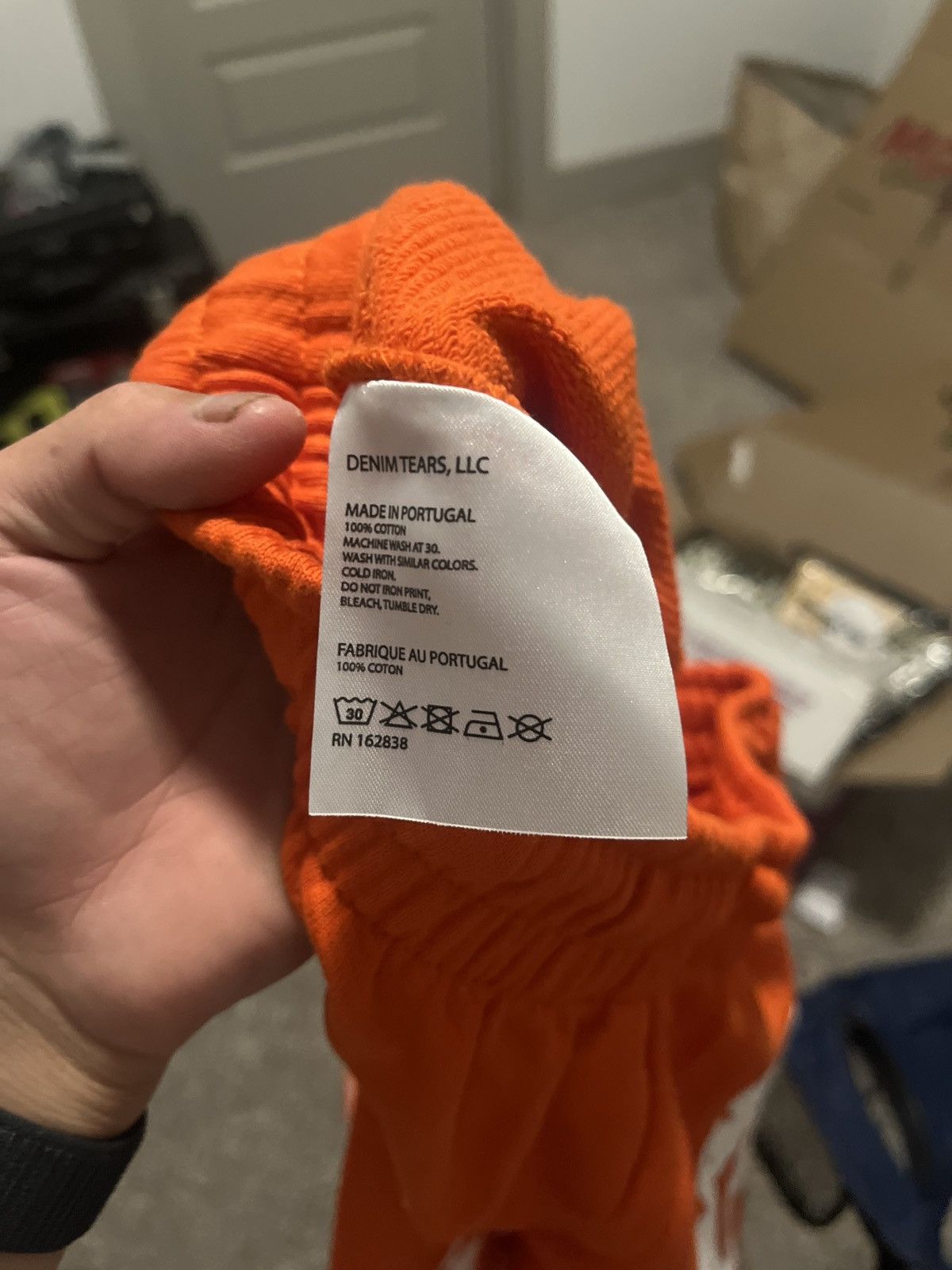 DENIM TEARS Denim Tears Orange Sweatshort Size Small Size US 28 / EU 44 - 4 Thumbnail