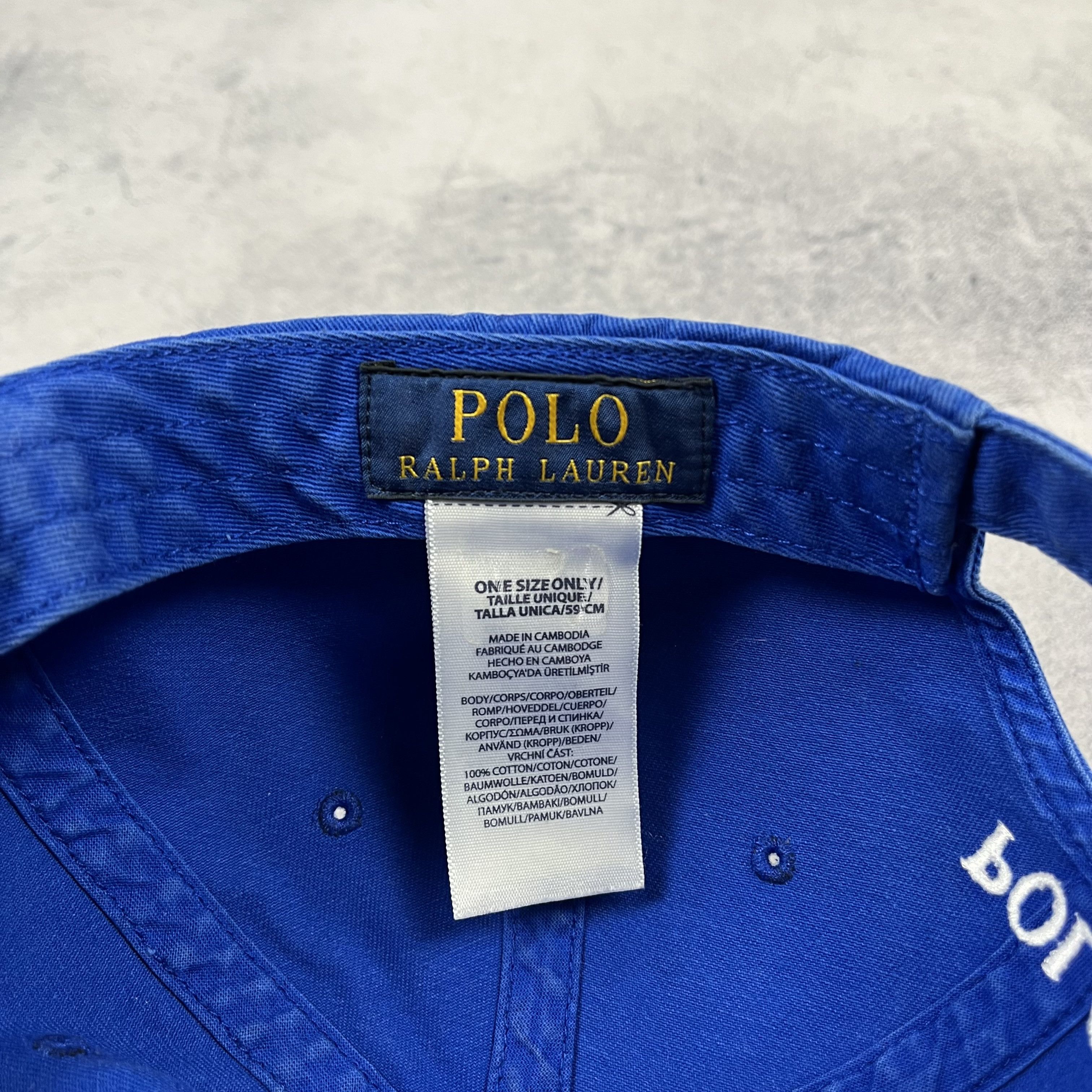 Polo Ralph Lauren VTG Polo Ralph Lauren White Pony Baseball Cap 00’s Size ONE SIZE - 12 Thumbnail