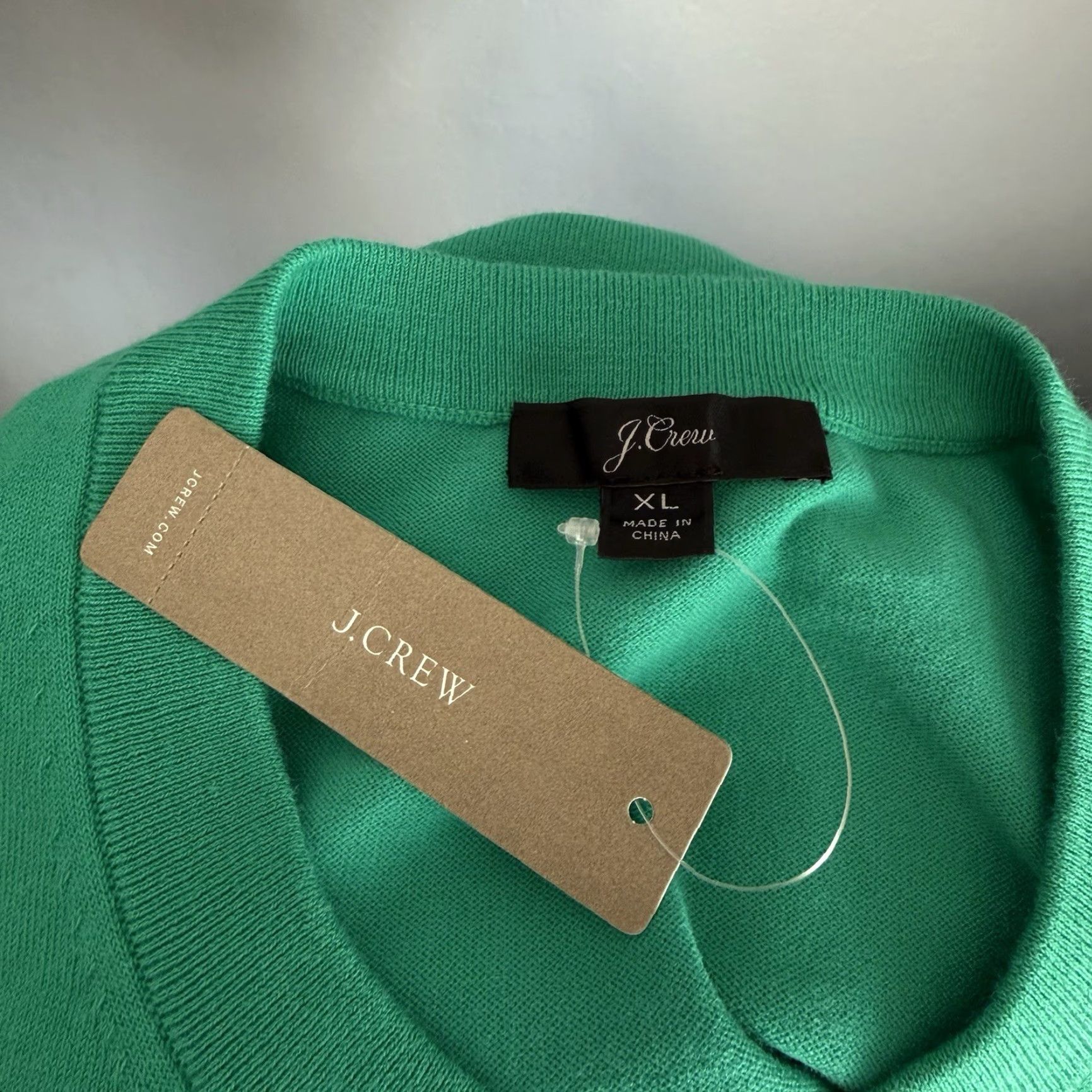 J.Crew J. Crew Cotton-blend Jackie Cardigan Sweater XL Bright Kelly Green E8447 Size XL / US 12-14 / IT 48-50 - 6 Thumbnail