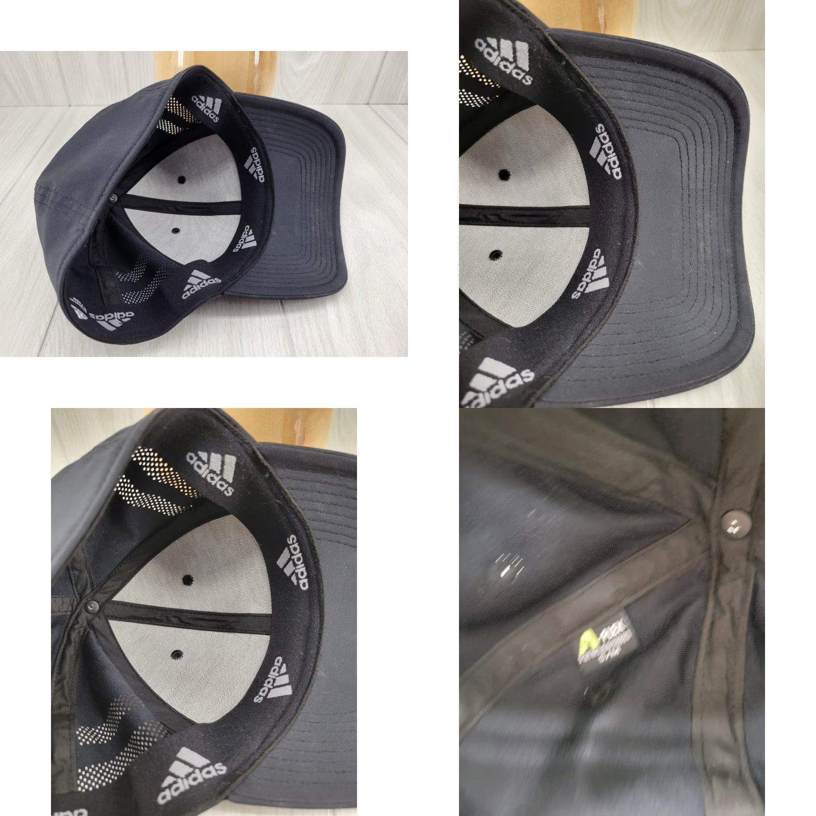 Adidas Adidas Men's Aeroready Black on Black Hat Size S/M Baseball Cap Men Black Logo Solid Casual Size ONE SIZE - 8 Thumbnail