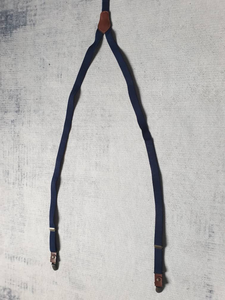 Japanese Brand 💥Unnamed blue navy harajuku suspender Size ONE SIZE - 4 Thumbnail