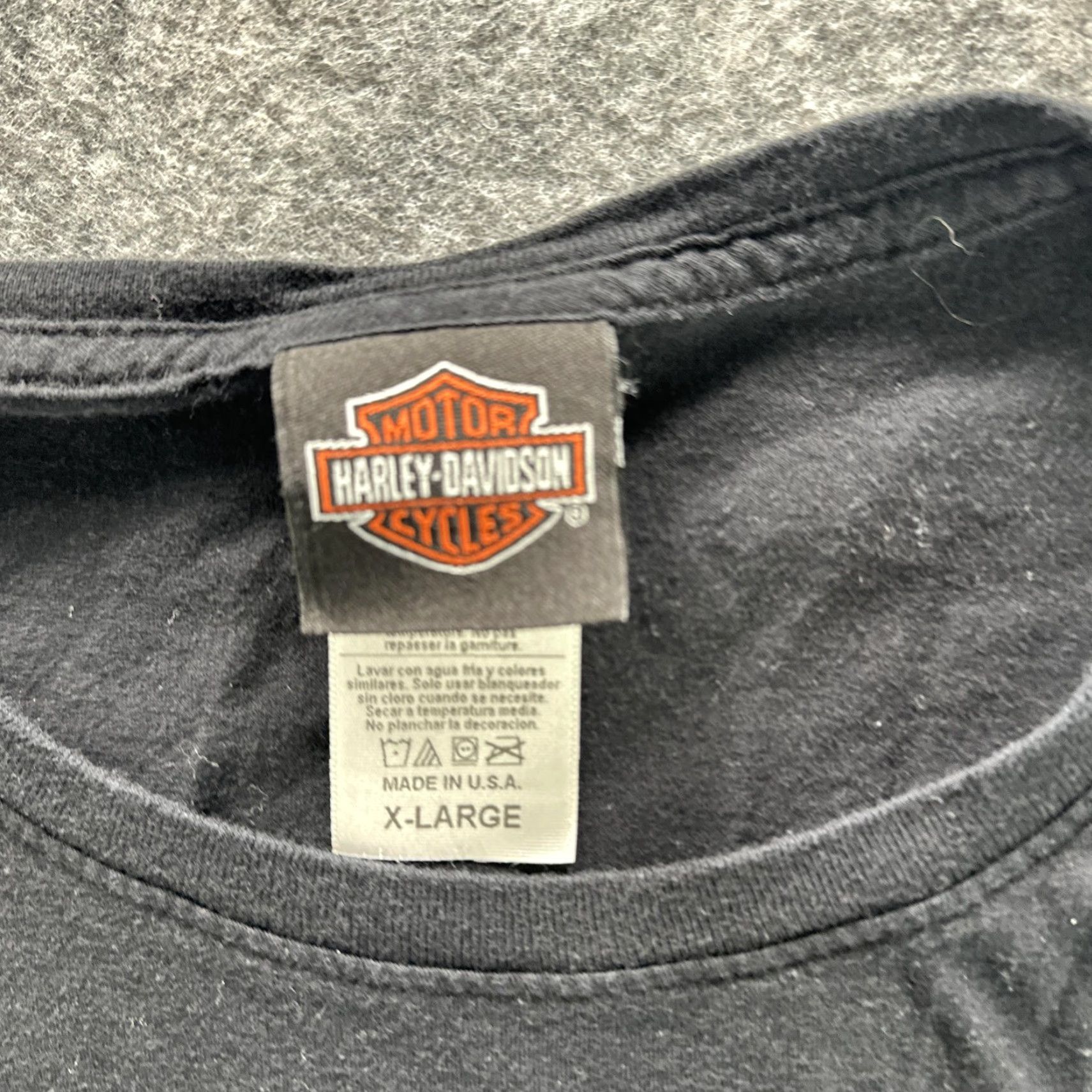 Harley Davidson Harley-Davidson Shirt Womens XL Black Rhinestone Logo Chandler Arizona Made USA Size XL / US 12-14 / IT 48-50 - 6 Thumbnail