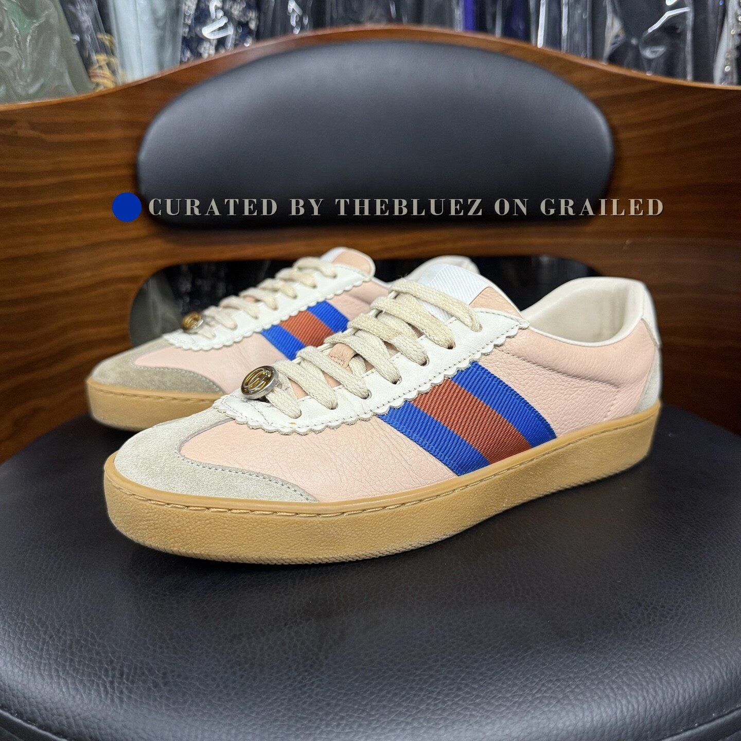 Gucci Gucci G74 Web Training Shoes Size US 4.5 / IT 34.5 - 1 Thumbnail