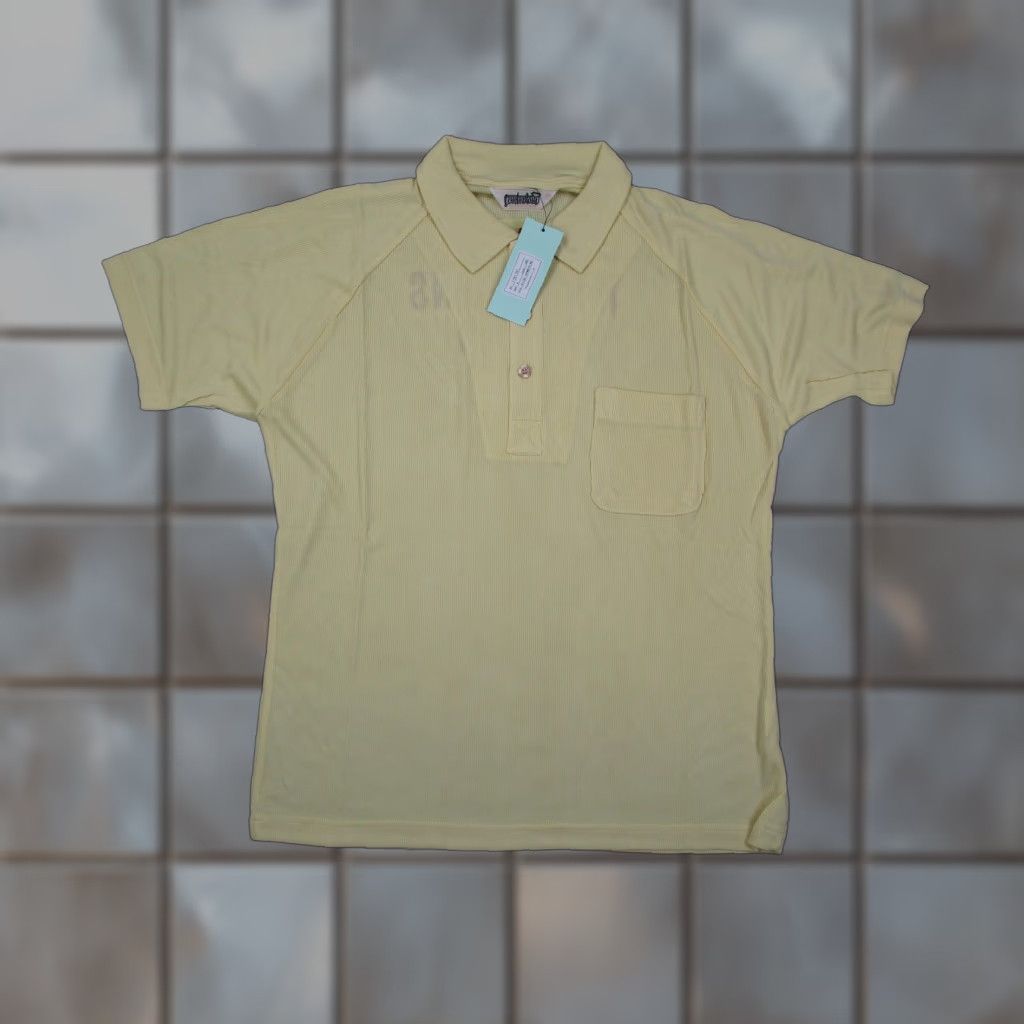 Tenderloin Tenderloin Polo Shirt Mens Medium Lemon Yellow Kseven Embroidered Back Japan Polo Shirt Mens Medium Lemon Yellow Kseven Embroidered Back Japan Size US M / EU 48-50 / 2 - 1 Thumbnail