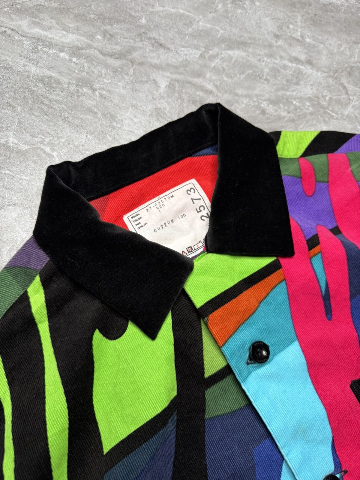 Sacai Sacai x Kaws F/W 21 “Wearable Art” Corduroy Button Up Shirt Size US S / EU 44-46 / 1 - 5 Thumbnail