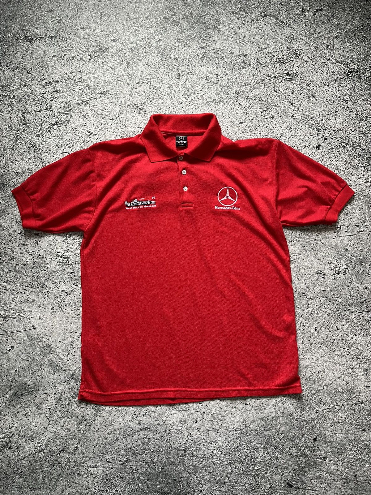 Mercedes-Benz × Vintage Vintage T-shirts West Mercedes- Benz Mc Laren Polo Y2K Size US L / EU 52-54 / 3 - 1 Thumbnail