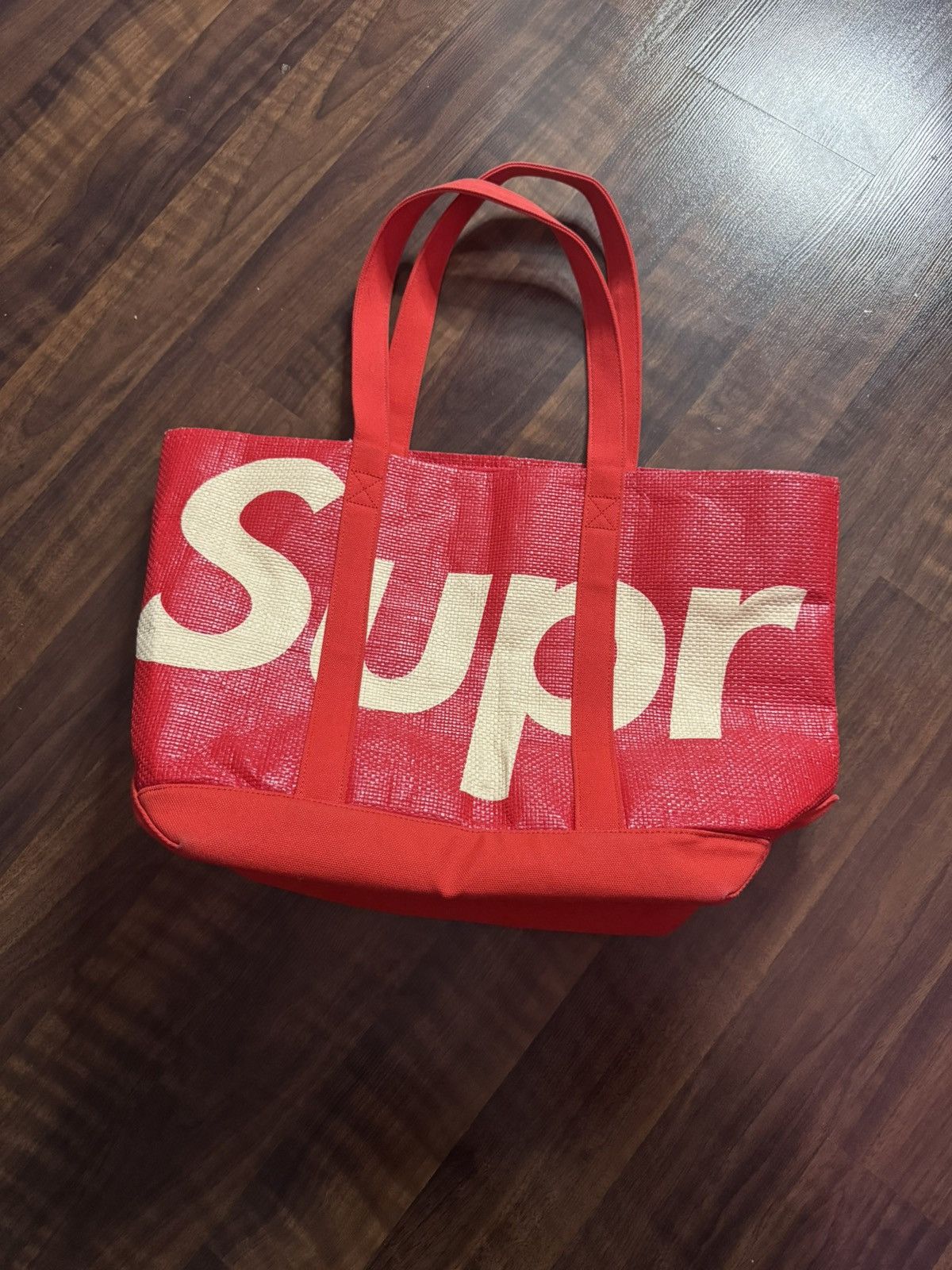 Supreme SUPREME RAFFIA SS20 Tote “Red” Size ONE SIZE - 3 Thumbnail