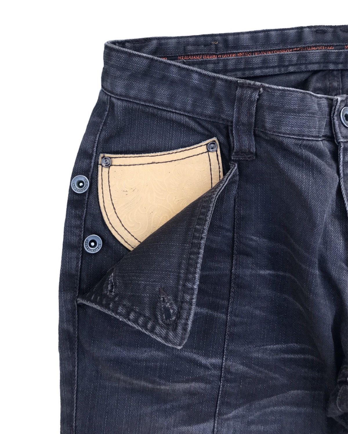 Nicole Club ‼️OFFER ME‼️ Nicole Club for Men Leather Pocket Flared Pants Size US 29 - 10 Thumbnail